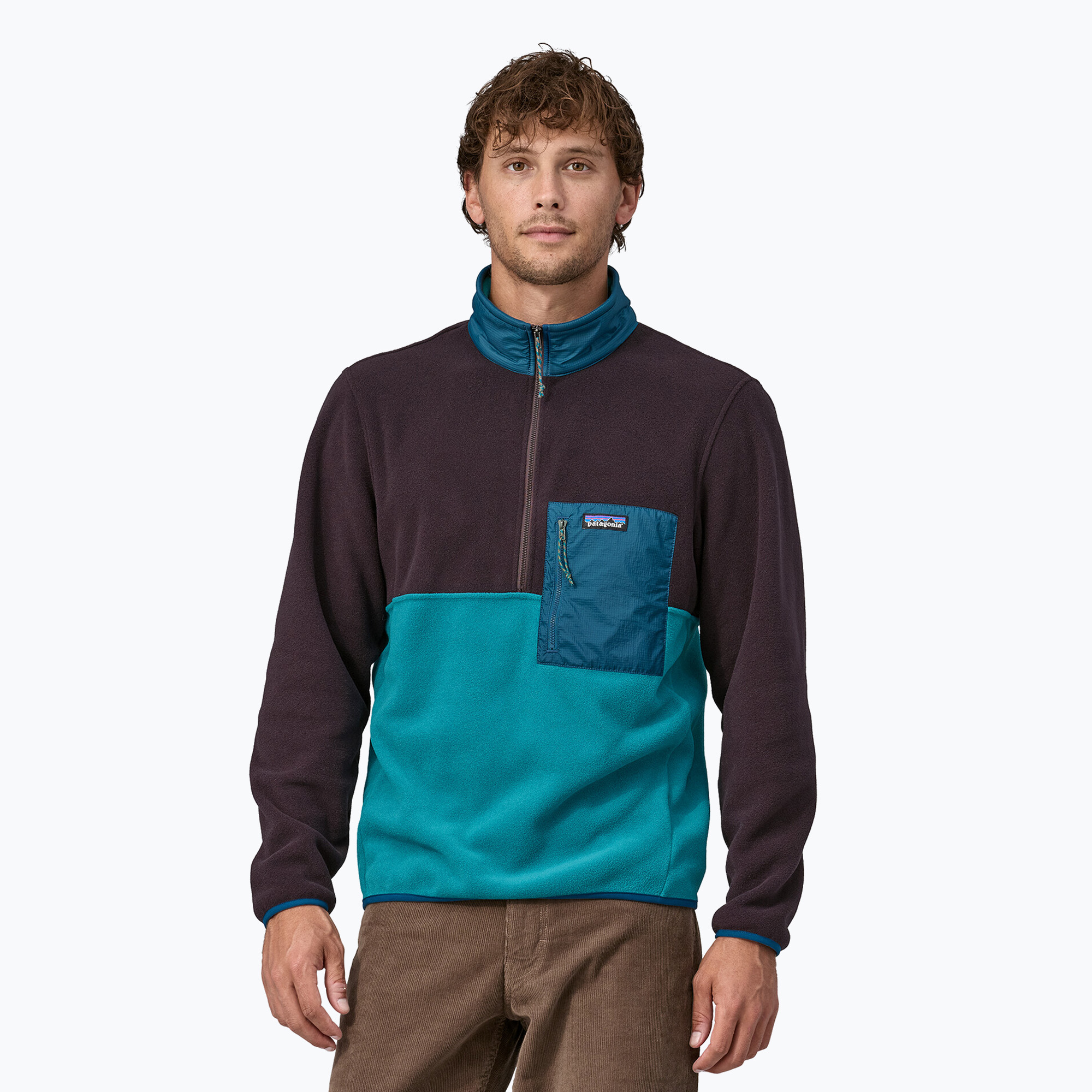 31%-kal olcsóbban.  Férfi Patagonia Microdini 1/2 Zip P/O fleece pulóver belay kék. Méret: S