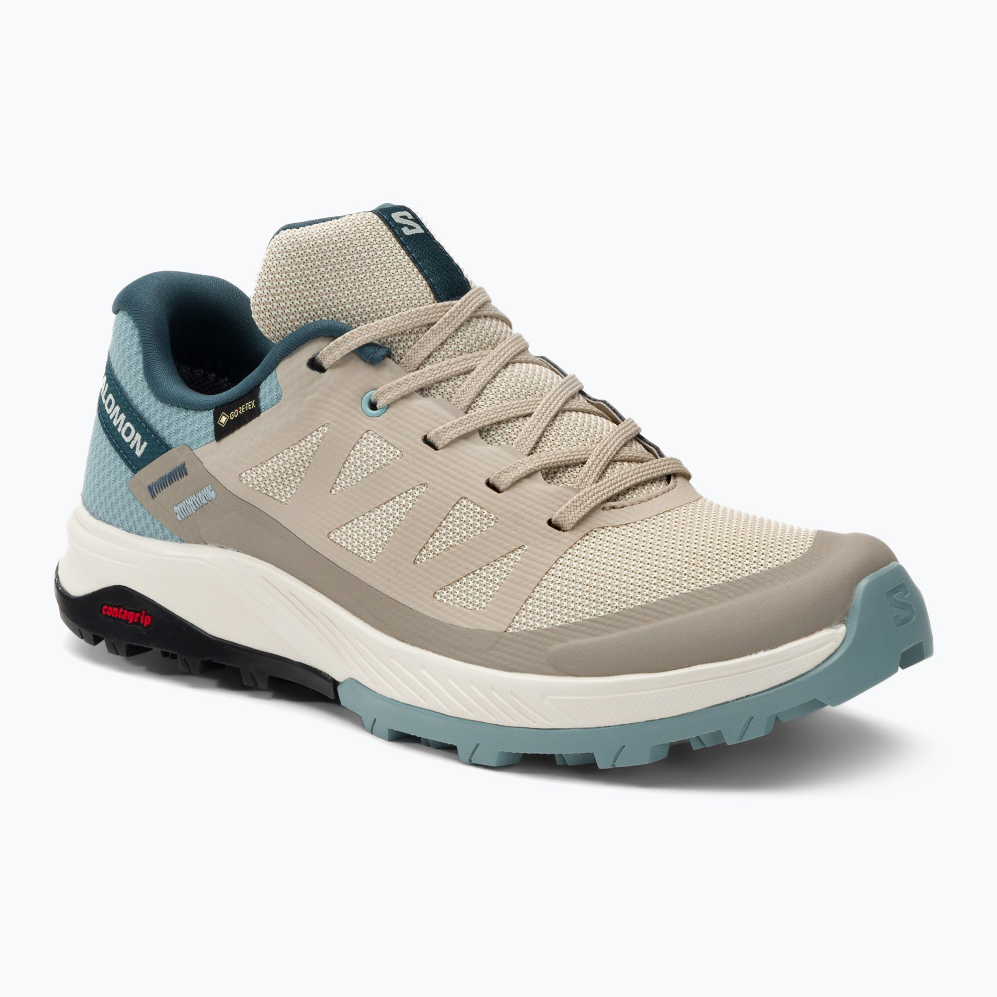 28%-kal olcsóbban.  Női túrabakancsok Salomon Outrise GTX bézs L47142700. Méret: 38 (5 UK)