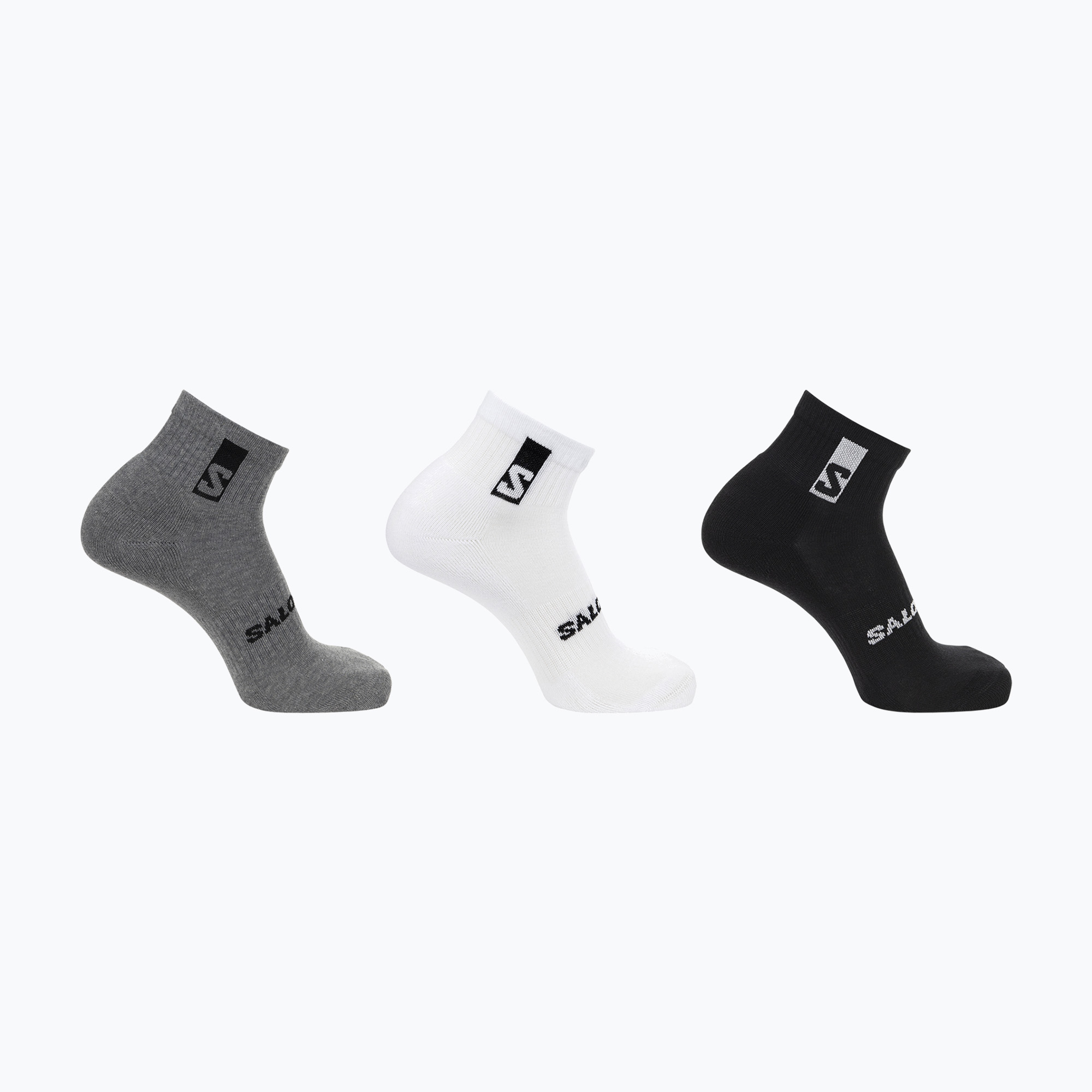 33%-kal olcsóbban.  Salomon Everyday Ankle trekking zokni 3 pár fekete/fehér/közép szürke. Méret: 45-47 EU