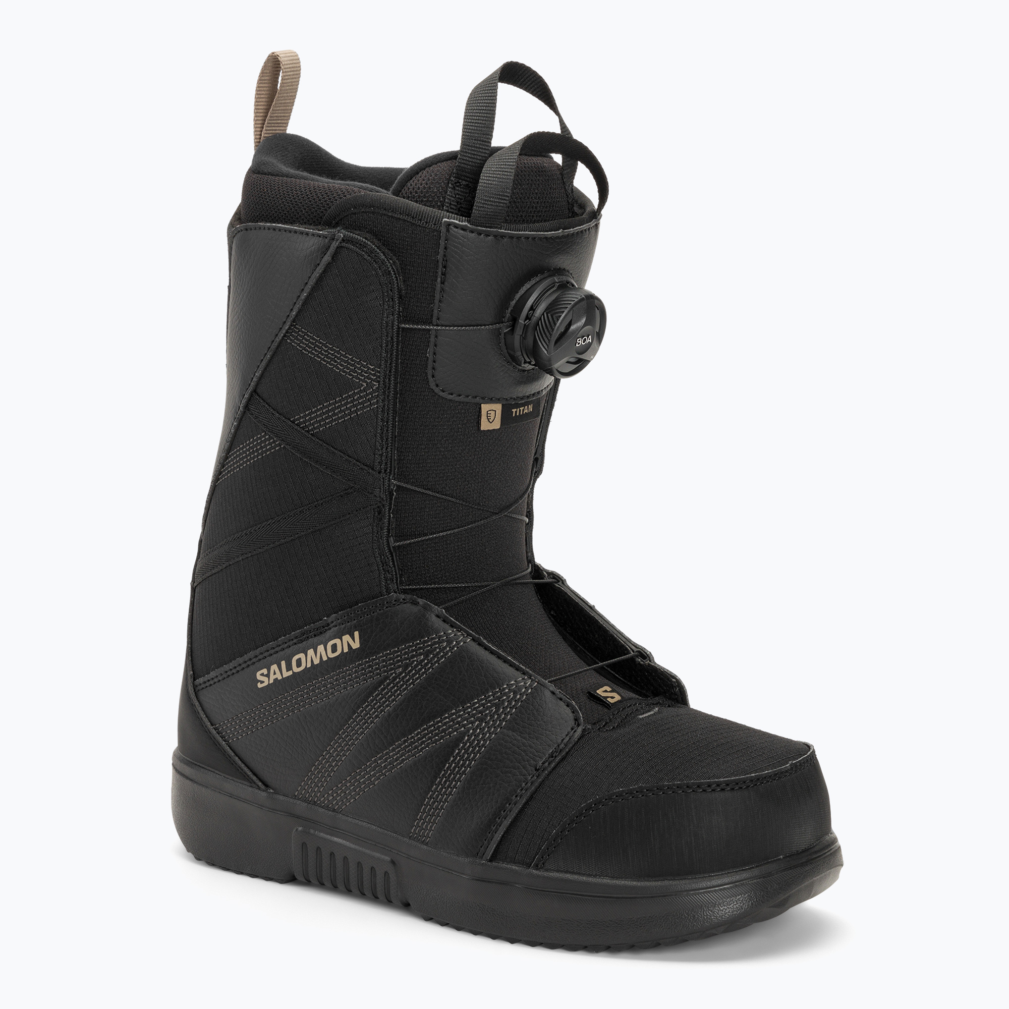 18%-kal olcsóbban.  Férfi snowboard csizma Salomon Titan Boa fekete/fekete/pörkölt kesudió. Méret: 29.5 cm