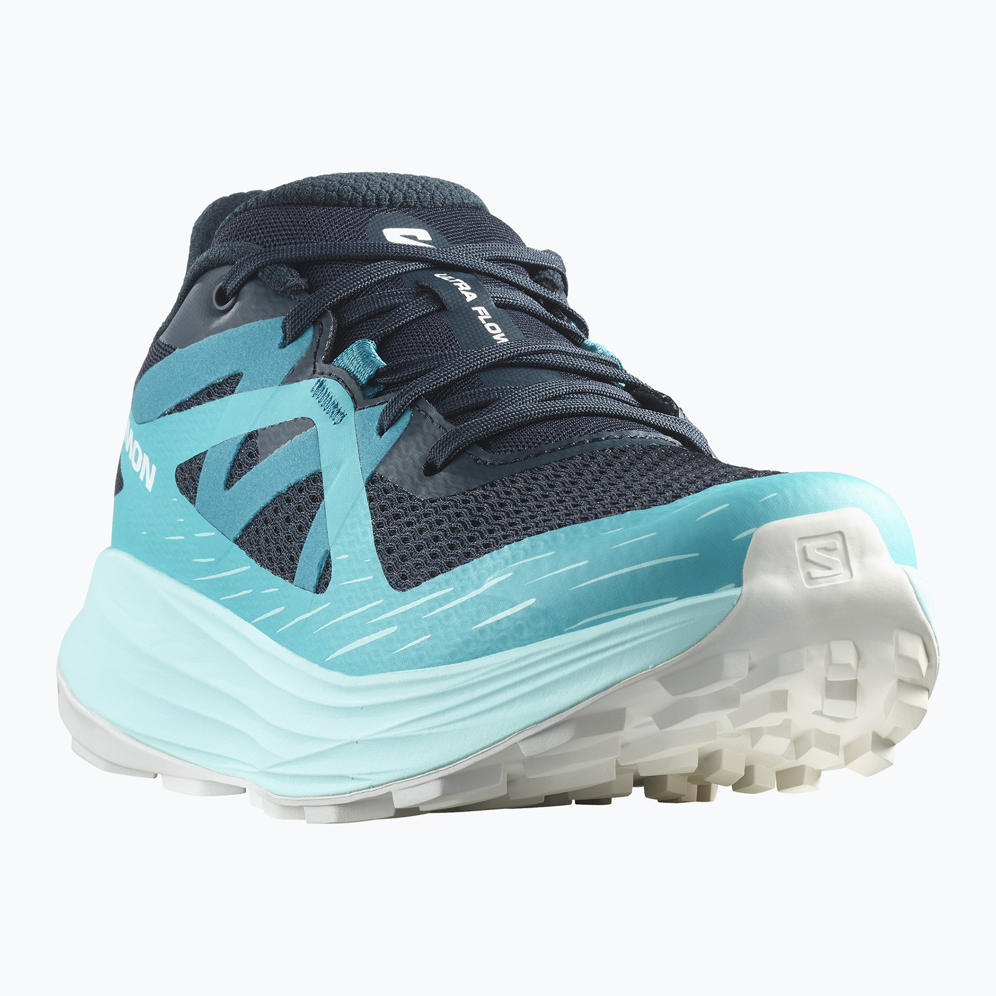 15%-kal olcsóbban.  női futócipő Salomon Ultra Flow carbon/peacock blue/white