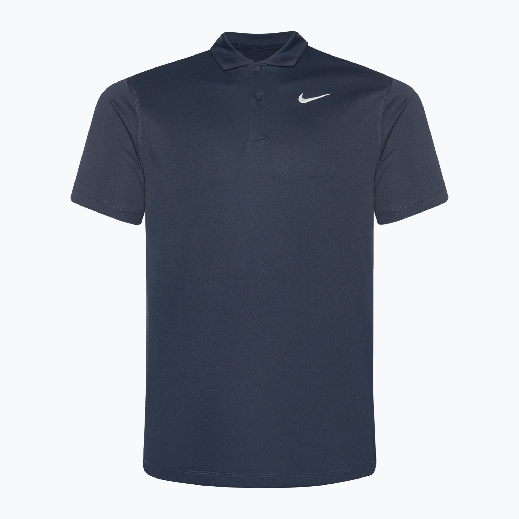 18%-kal olcsóbban.  Férfi Nike Court Dri-Fit Polo Egyszínű obszidián/fehér teniszpóló. Méret: S