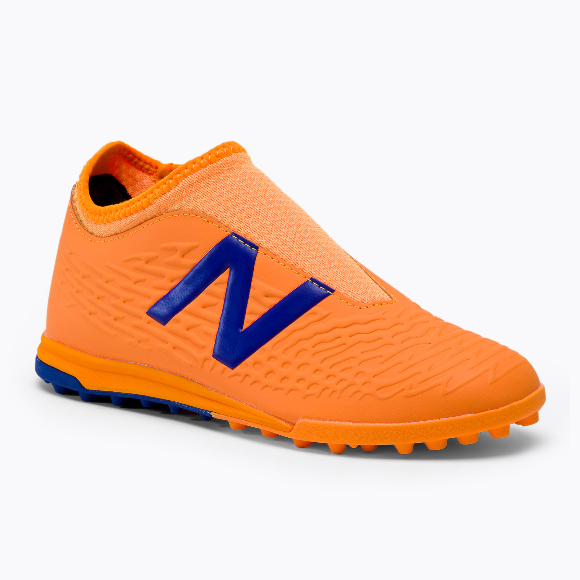 36%-kal olcsóbban.  New Balance Tekela V3+ Magique TF gyermek focicipő narancssárga JST3TD35.M.055. Méret: 38.5 EU