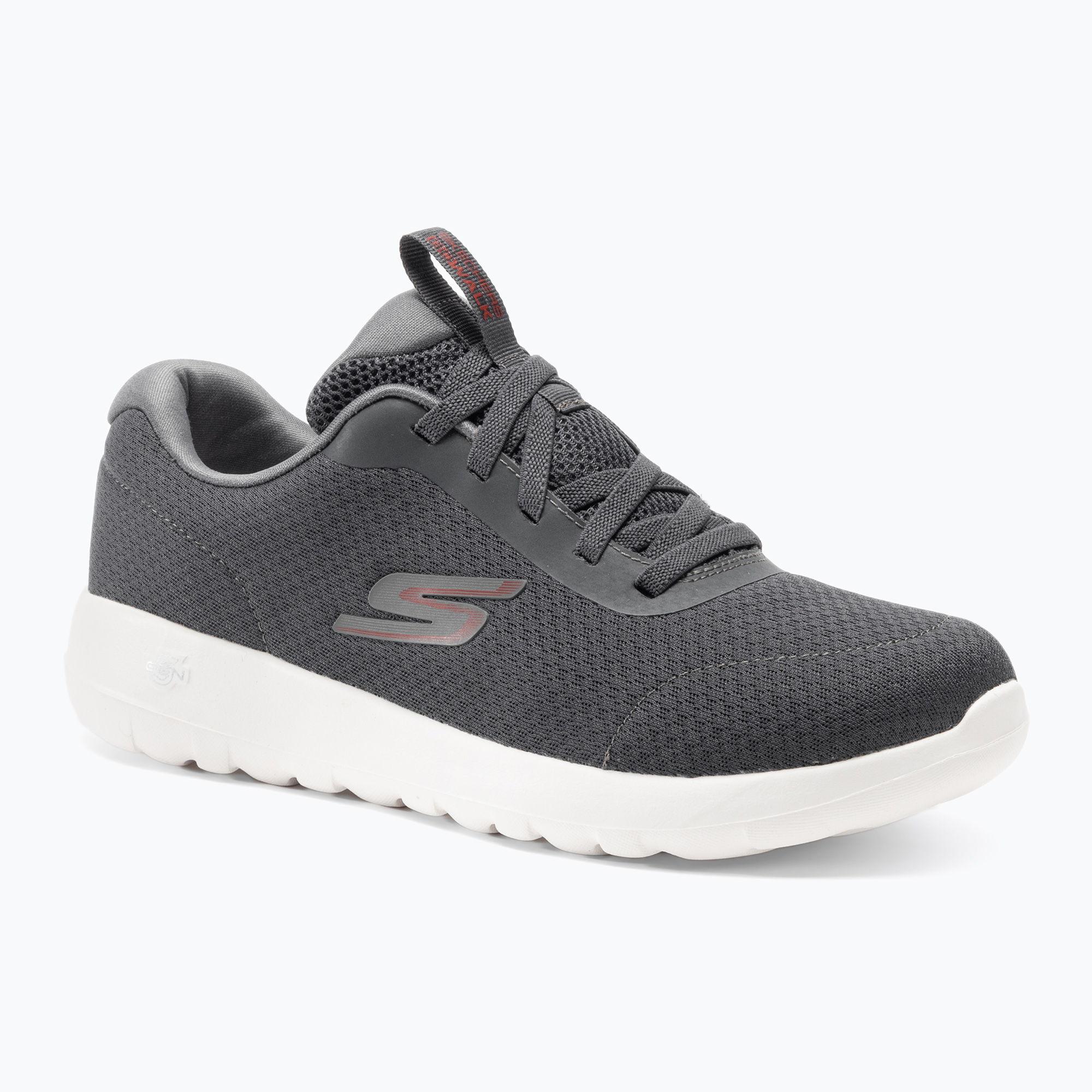 15%-kal olcsóbban.  Férfi SKECHERS Go Walk Max Midshore szén/fehér/piros cipő. Méret: 43.5 EU