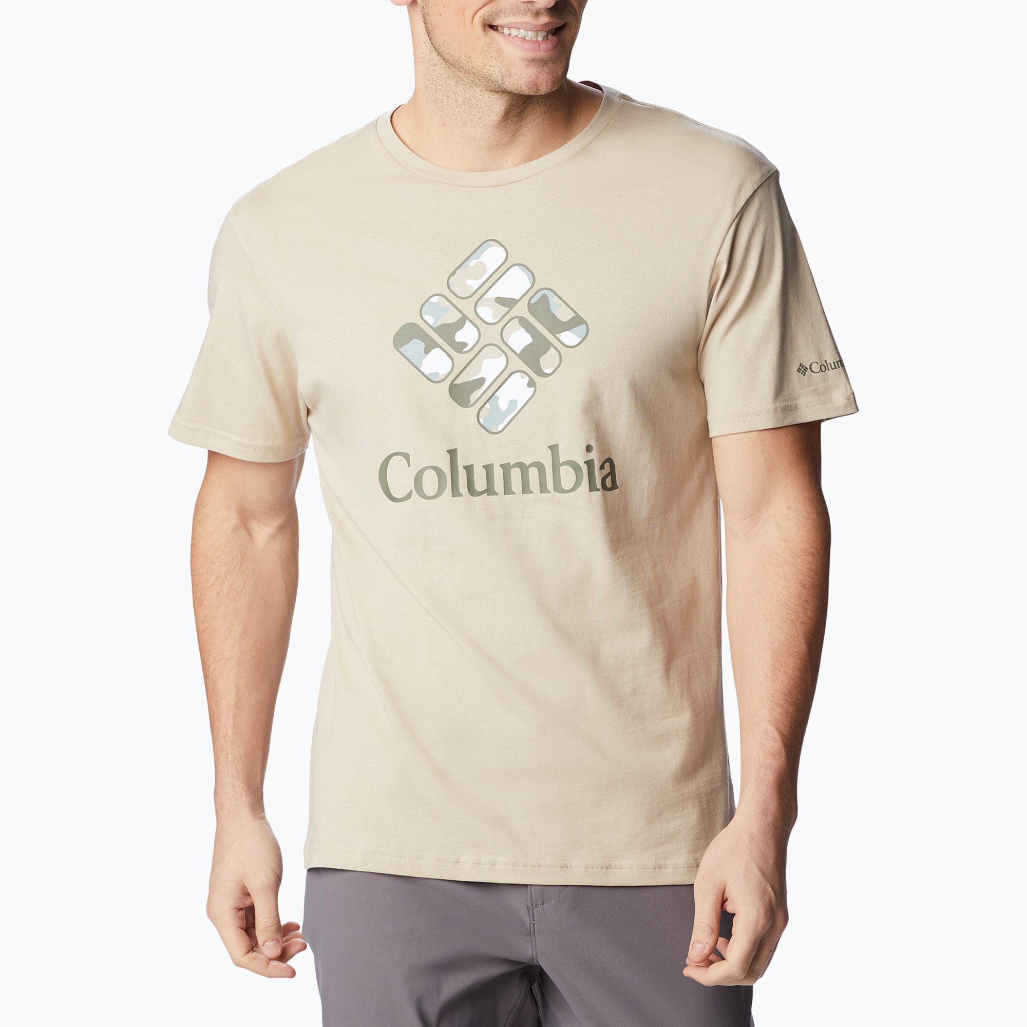 31%-kal olcsóbban.  Columbia Rapid Ridge Graphic férfi trekking póló bézs 1888813273. Méret: S