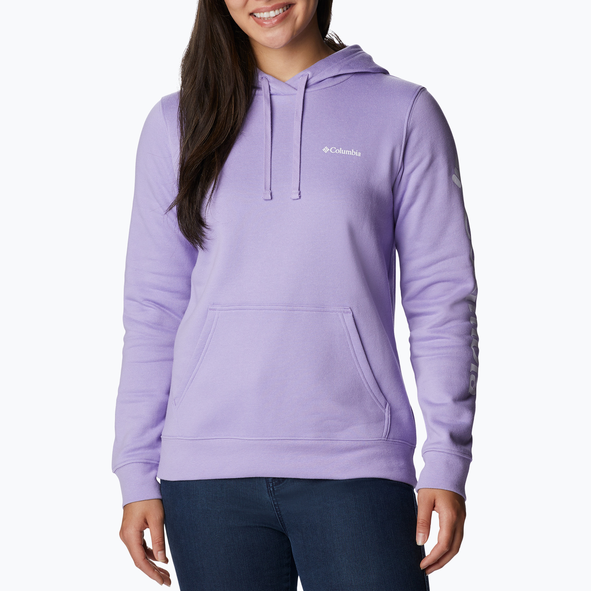 40%-kal olcsóbban.  Columbia Trek Graphic kapucnis lila női trekking pulóver 1959881. Méret: XS