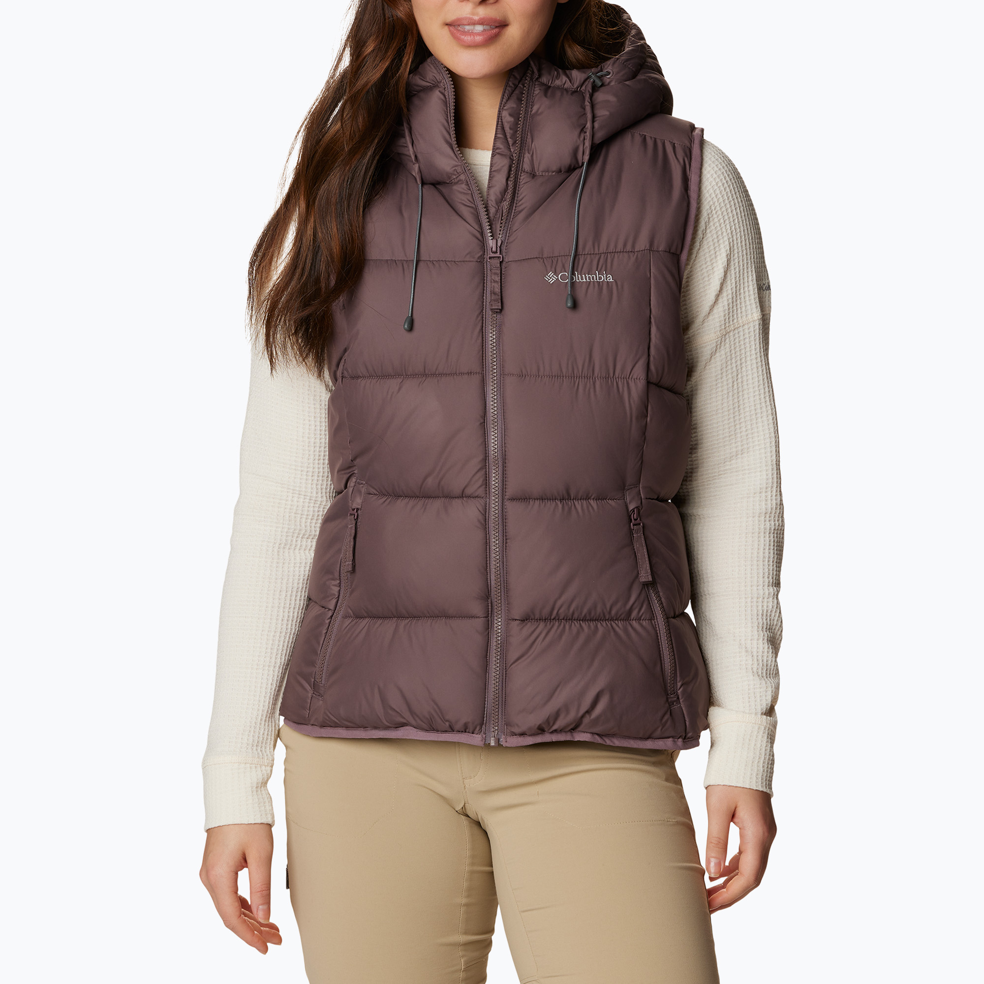35%-kal olcsóbban.  Columbia Pike Lake Insulated II basalt női trekking kabát ujjatlan kabát. Méret: L