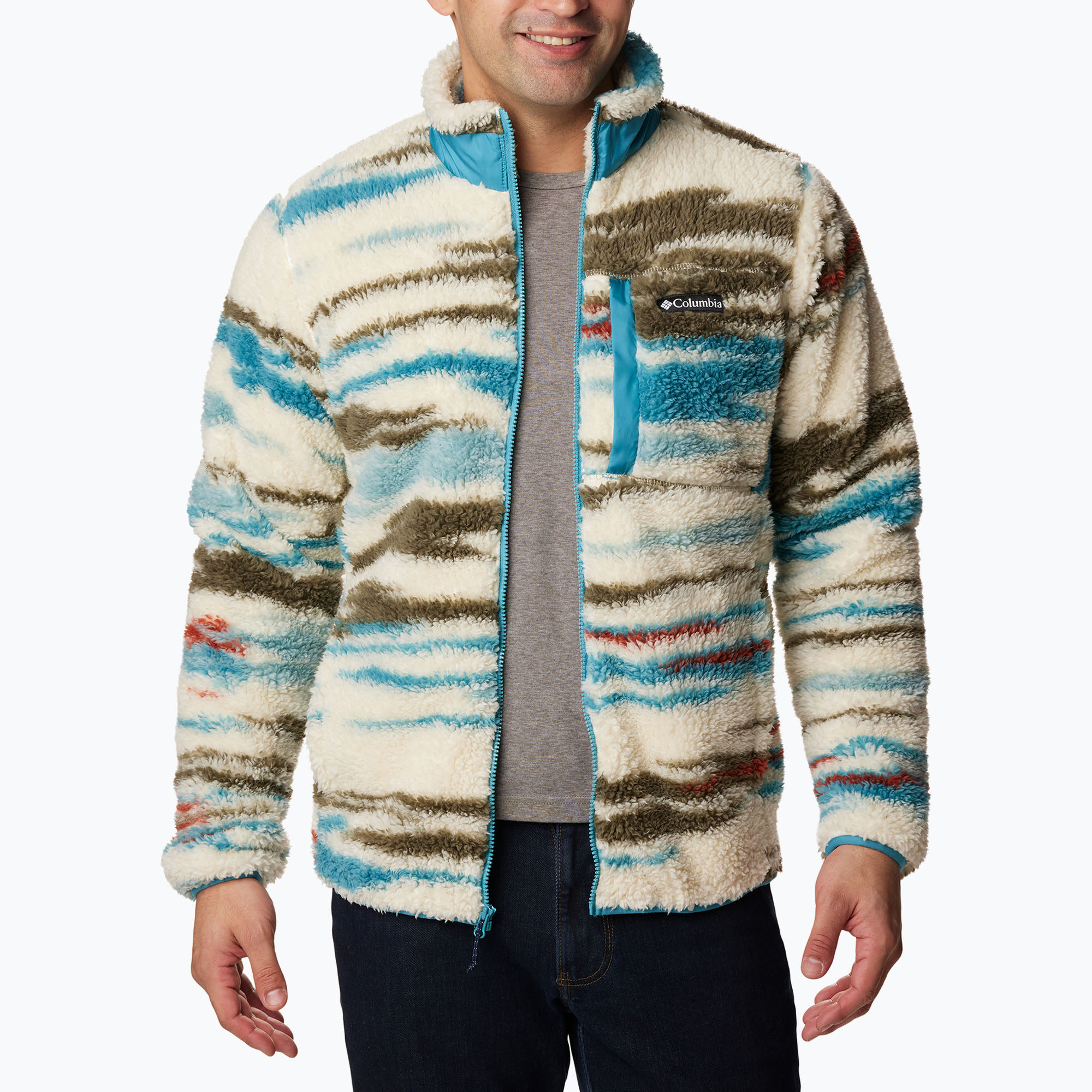 27%-kal olcsóbban.  Columbia férfi trekking pulóver Winter Pass Print Fleece krétás égtáj nyomtatással. Méret: XL