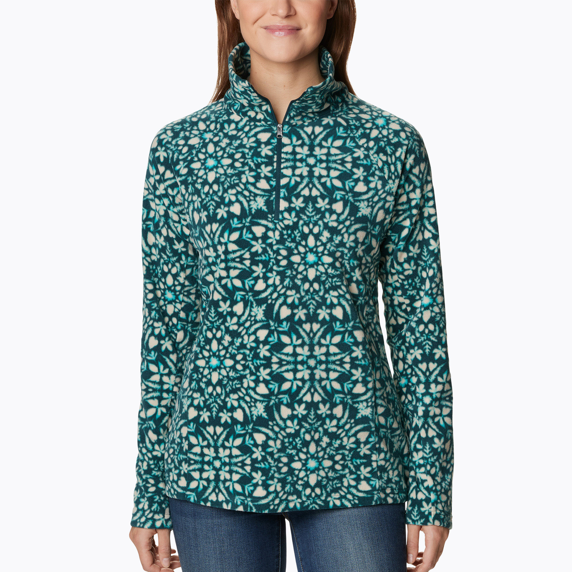36%-kal olcsóbban.  Női trekking pulóver Columbia Glacial IV Print night wave polarize. Méret: XS