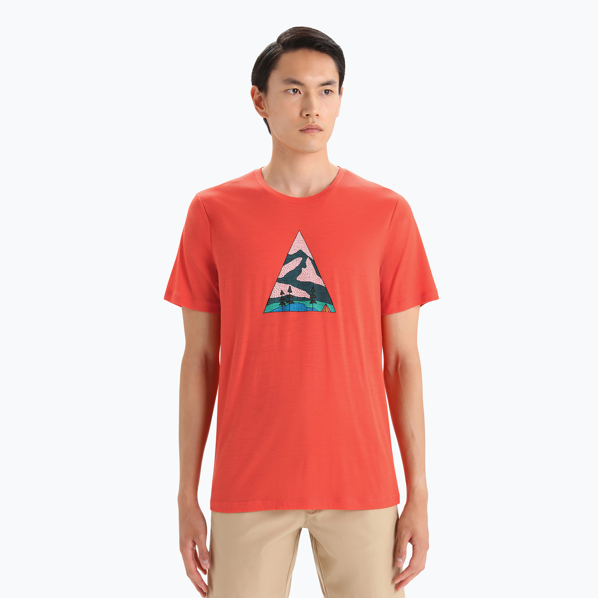 30%-kal olcsóbban.  Férfi thermo póló icebreaker Tech Lite II Camping Grounds piros IB0A56NI7291. Méret: XL