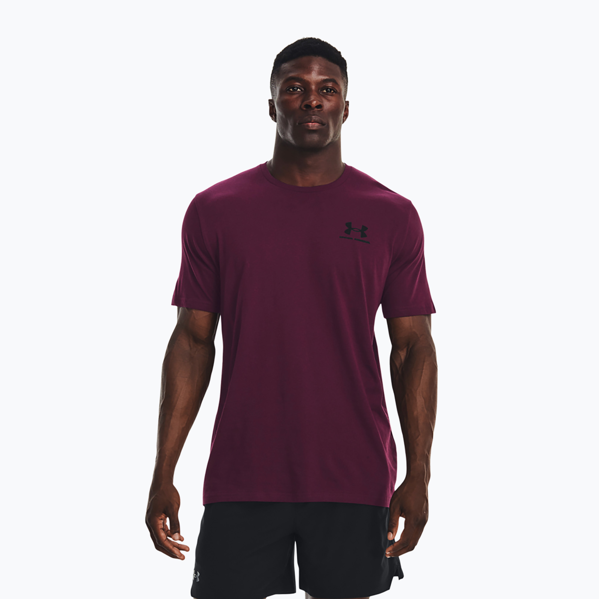 50%-kal olcsóbban.  Férfi Under Armour Sportstyle bal mellkas póló lila kő/fekete. Méret: S
