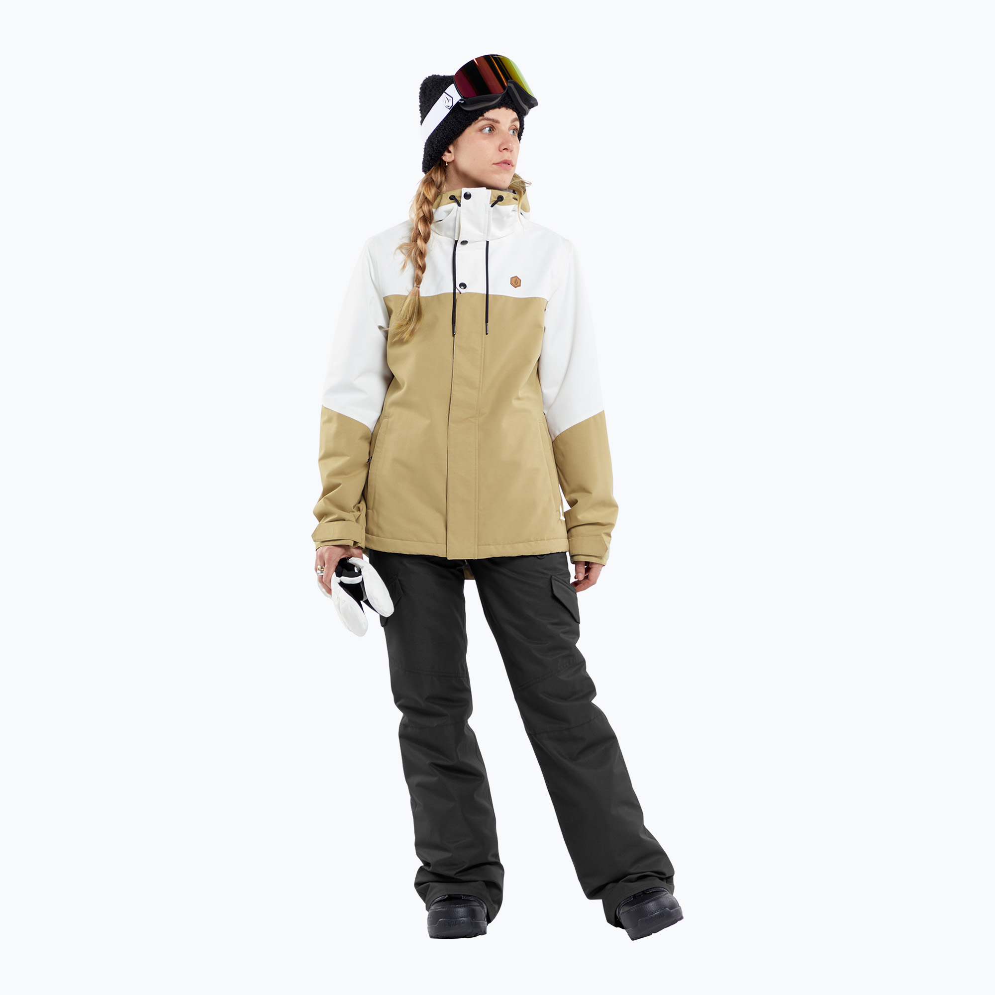 34%-kal olcsóbban.  Női snowboard dzseki Volcom Bolt Ins sötét khaki színben. Méret: S