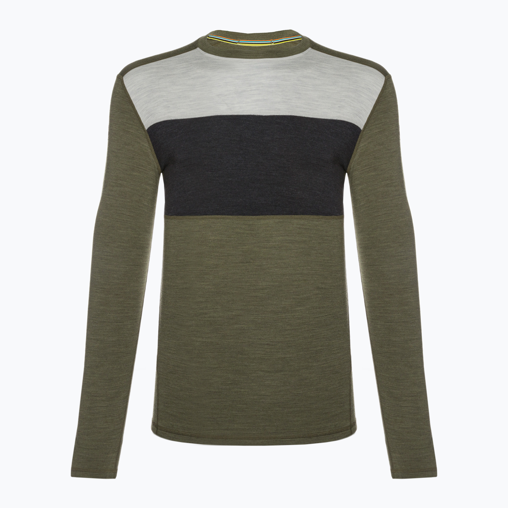 34%-kal olcsóbban.  Férfi Smartwool Classic Thermal Merino Base Layer Colorblock Crew Boxed zöld póló 16354. Méret: XL