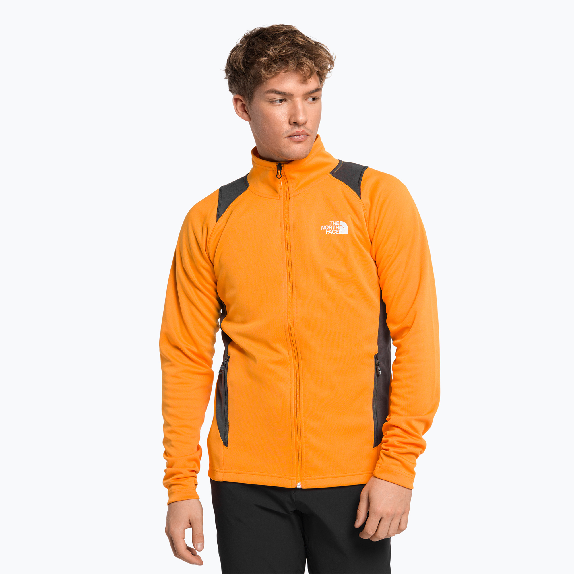 30%-kal olcsóbban.  Férfi trekking pulóver The North Face AO Midlayer FZ Hoodie sárga NF0A5IMF8M61. Méret: M