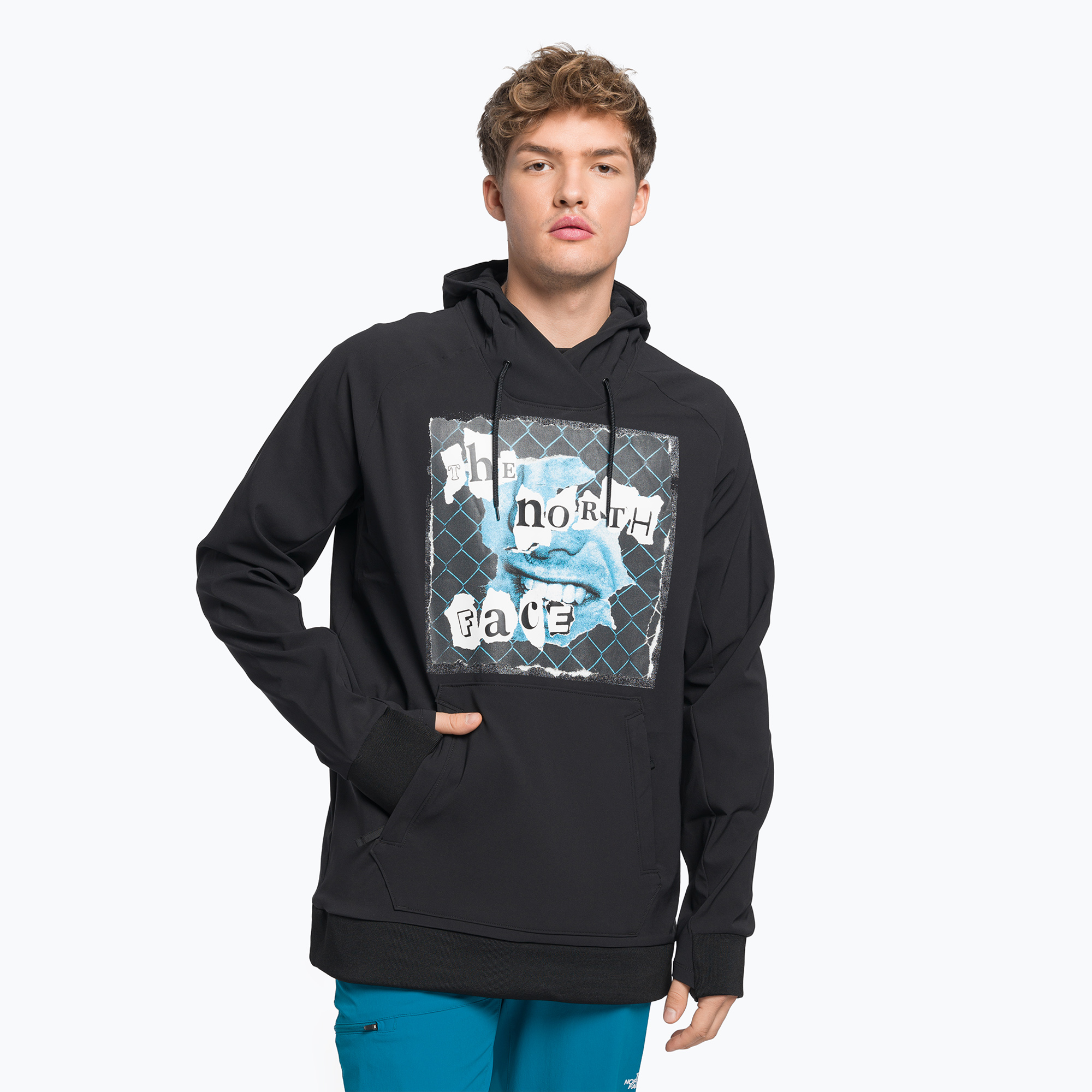 34%-kal olcsóbban.  Férfi trekking pulóver The North Face Printed Tekno Hoodie fekete NF0A7ZUHKY41. Méret: XS/R