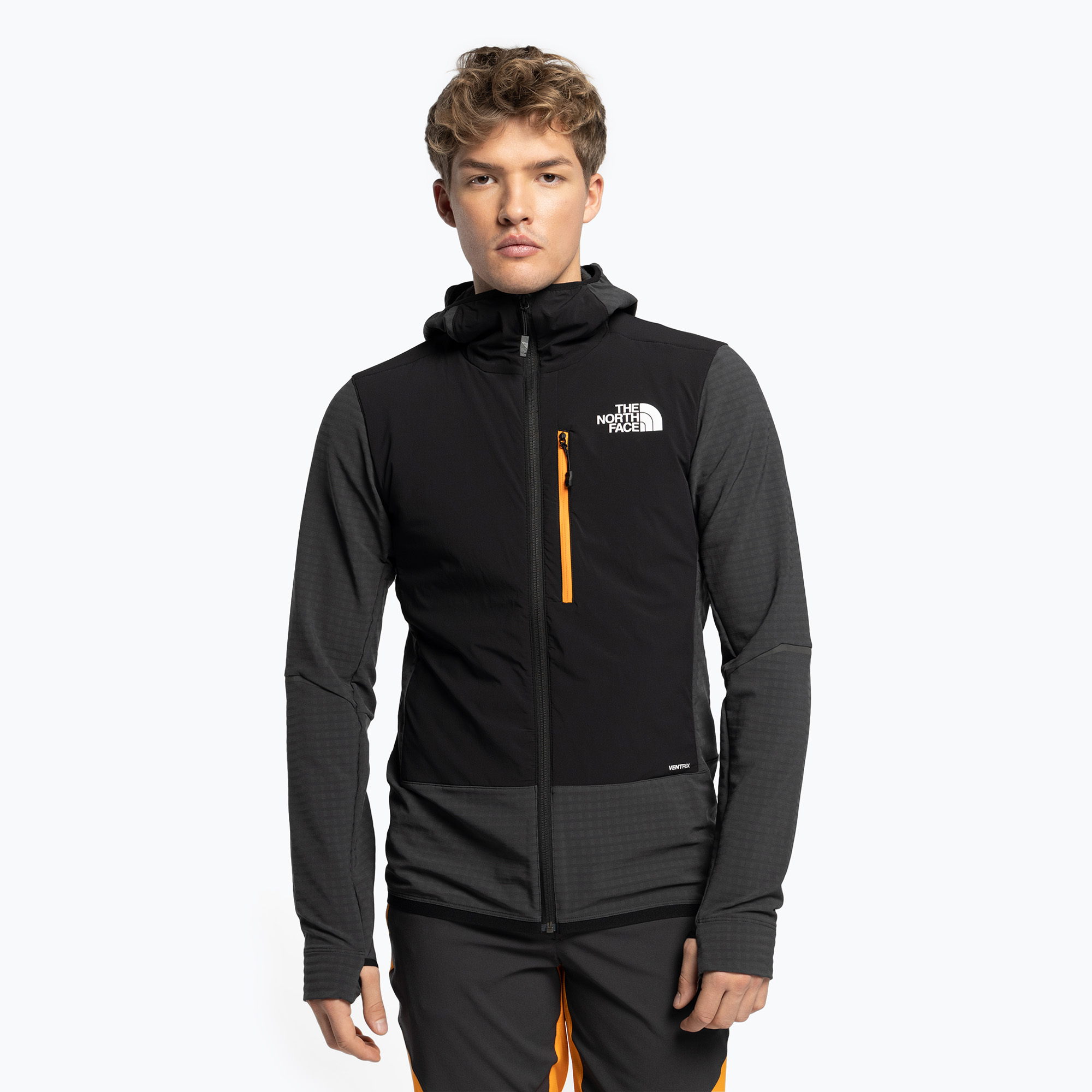 29%-kal olcsóbban.  Férfi The North Face Dawn Turn Hybrid Ventrix Midlayer Midlayer szürke NF0A7Z8QMN81 Sífelső pulóver. Méret: L