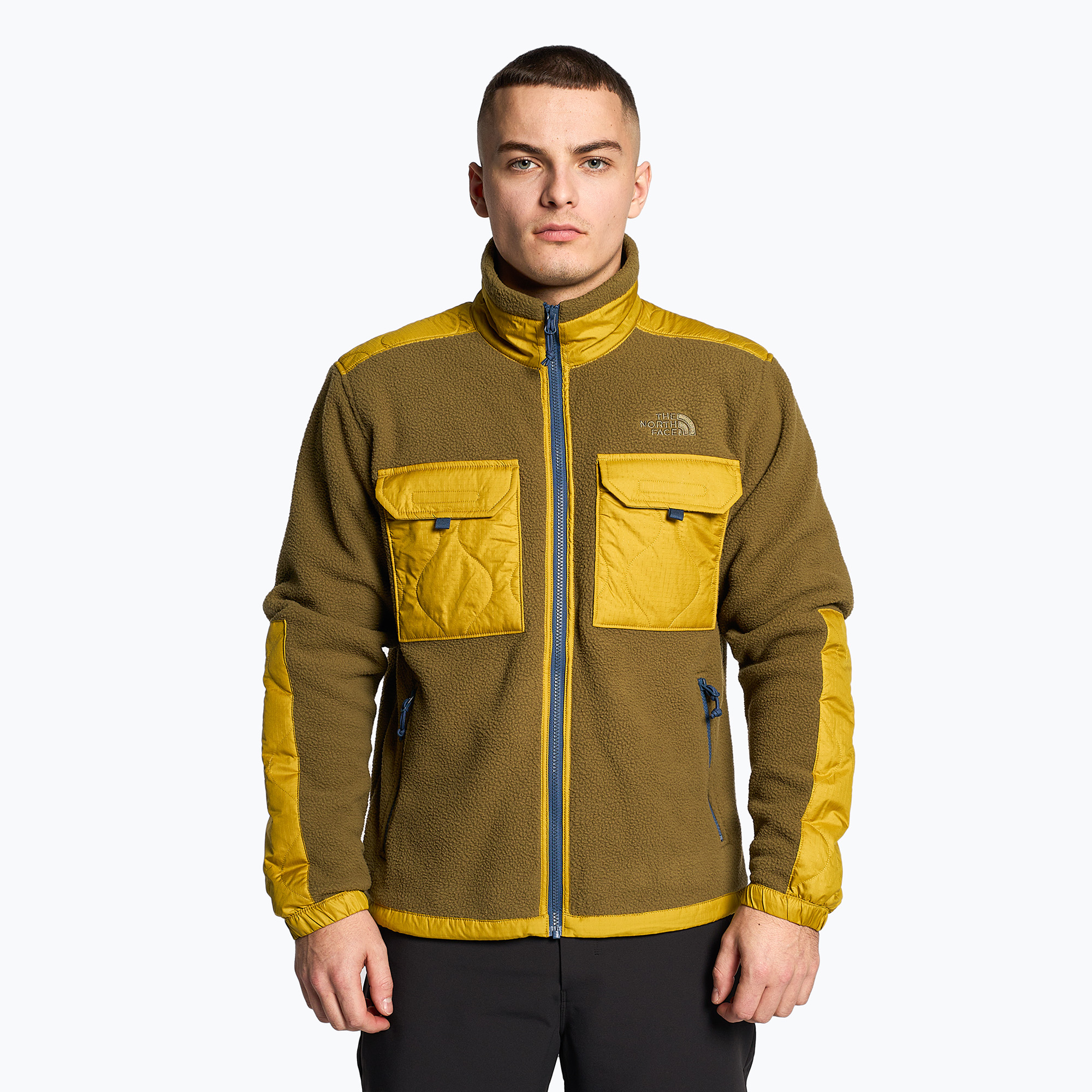30%-kal olcsóbban.  Férfi trekking pulóver The North Face Royal Arch FZ barna és sárga NF0A7UJBC0N1. Méret: XL