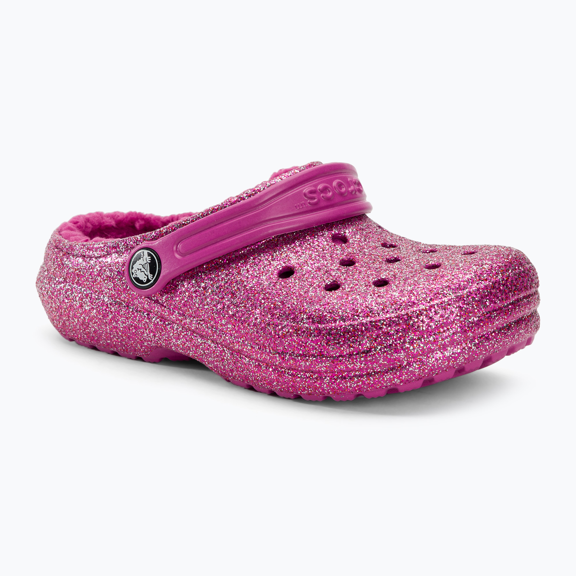 33%-kal olcsóbban.  Crocs Classic Lined Glitter Clog fukszia fun/multi gyermek flip-flopok