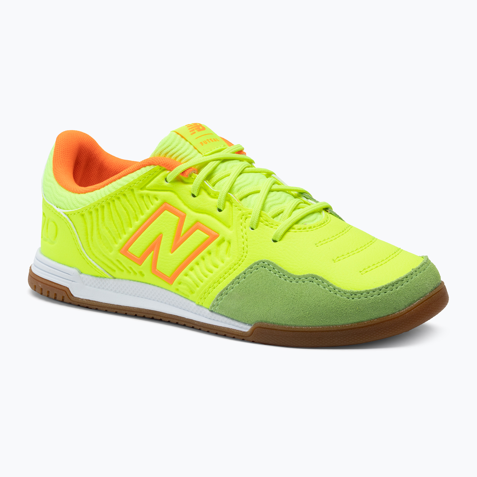 36%-kal olcsóbban.  Gyermek futballcipő New Balance Audazo V5+ Command IN sárga JSA2IY55.M.045. Méret: 37.5 EU