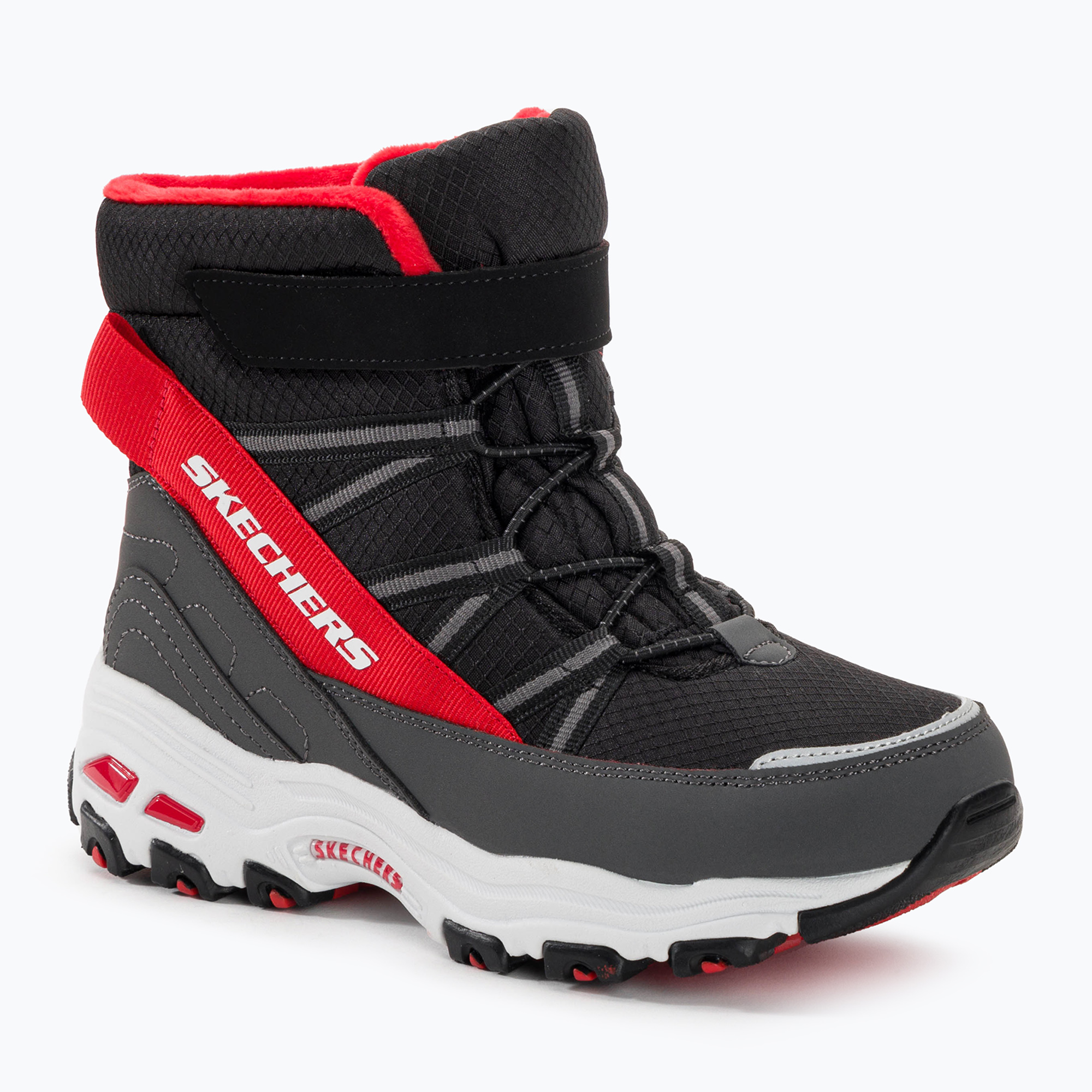 34%-kal olcsóbban.  SKECHERS D'Lites gyermek túrabakancs fekete/piros