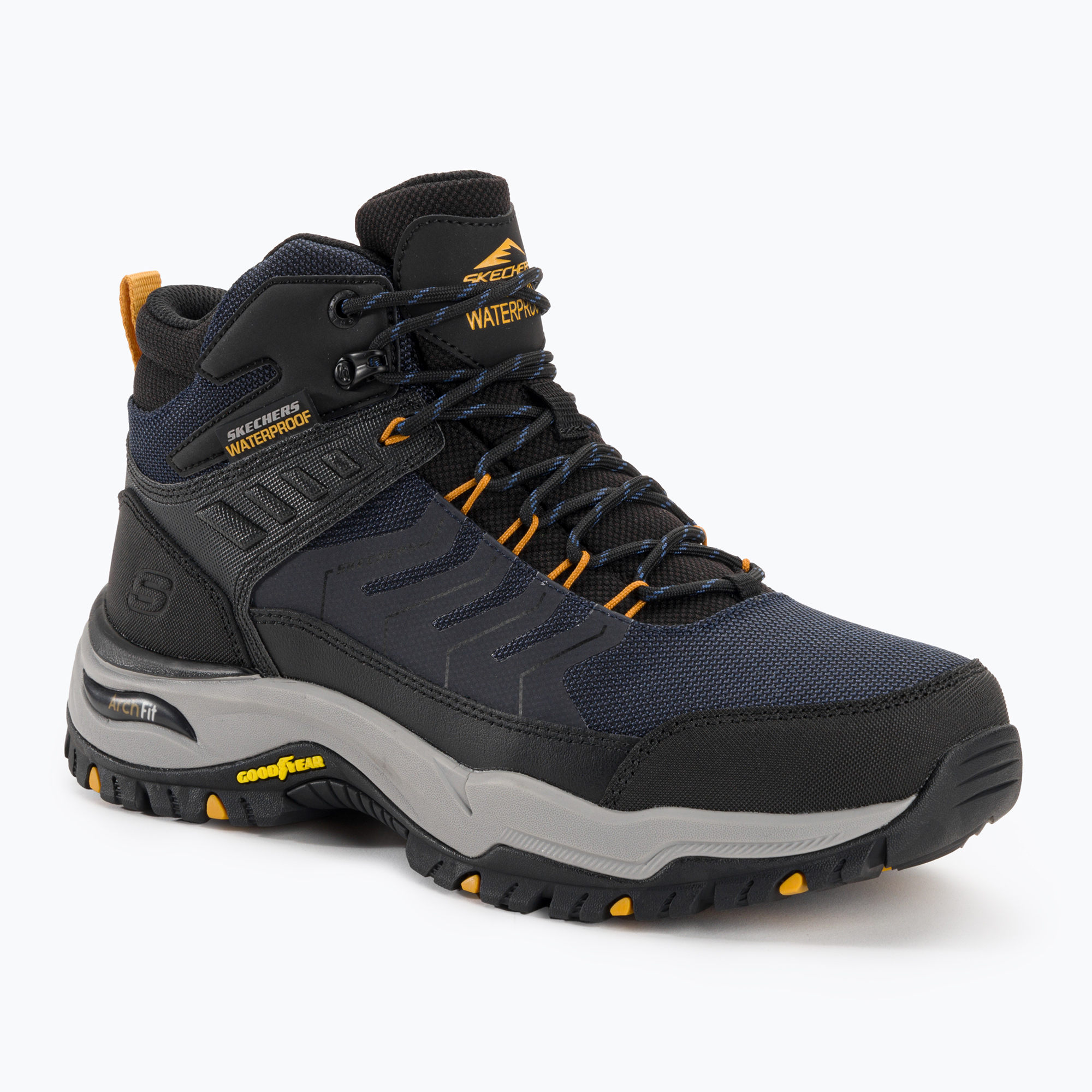 29%-kal olcsóbban.  SKECHERS Arch Fit Dawson Raveno navy/fekete férfi trekking cipő