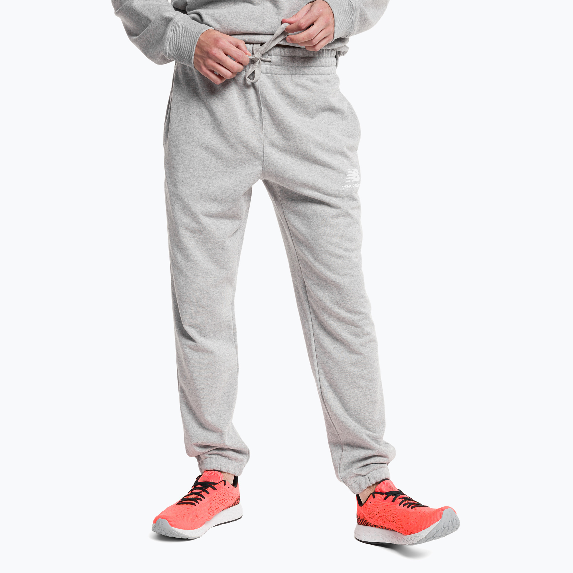29%-kal olcsóbban.  New Balance Essentials Stacked Logo francia szürke férfi edzőnadrág NBMP31539AG. Méret: S