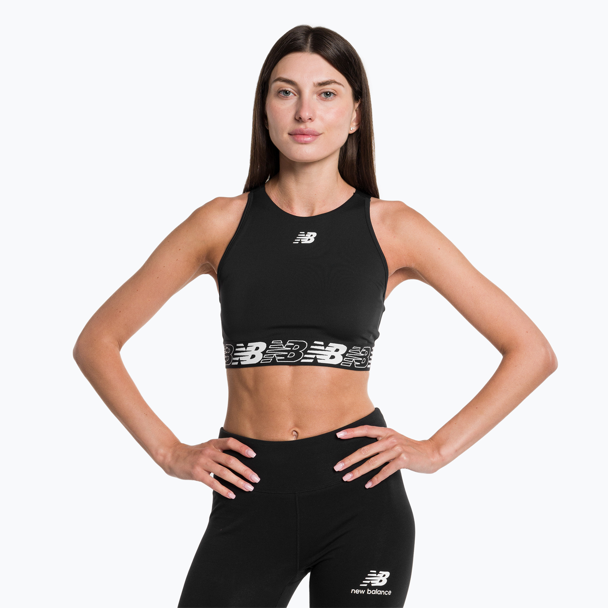 36%-kal olcsóbban.  New Balance Relentless Crop fekete fitness melltartó NBWB31175ZNC. Méret: XS