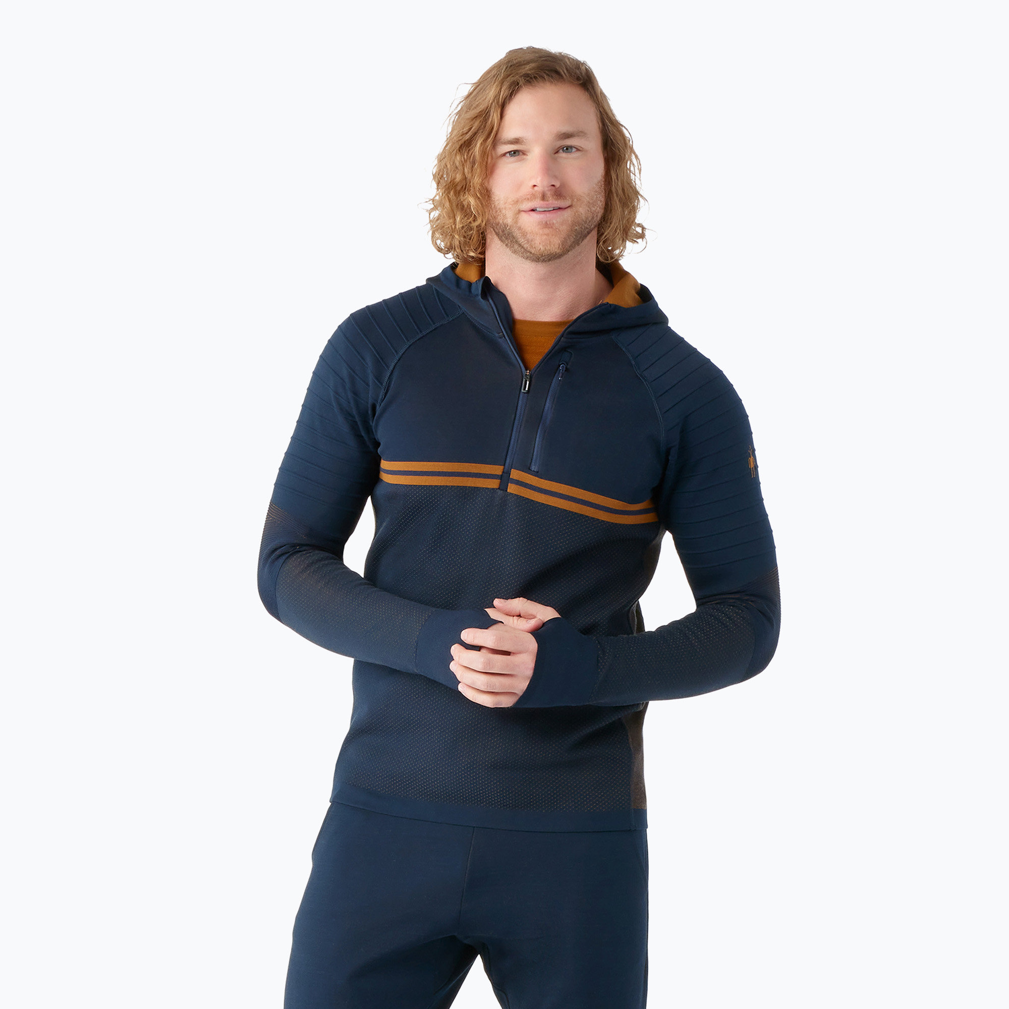 20%-kal olcsóbban.  Férfi Smartwool Intraknit Merino Tech deep navy-fox barna termikus melegítő pulóver. Méret: M