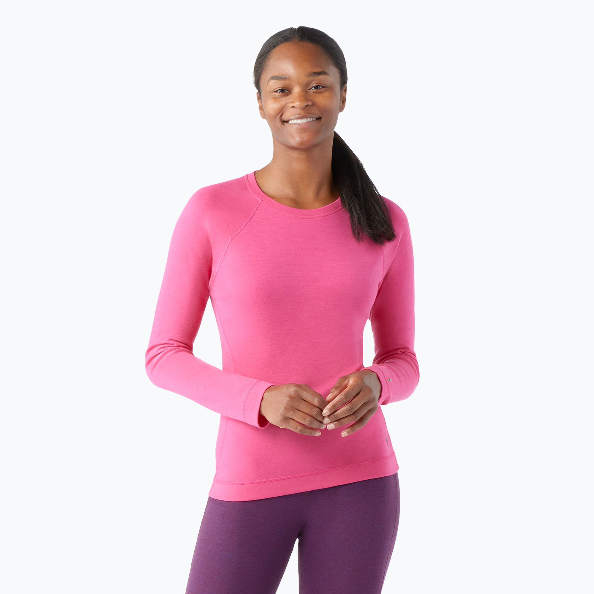 15%-kal olcsóbban.  Női Smartwool Merino 250 Baselayer Crew boxed power rózsaszín termál póló. Méret: L