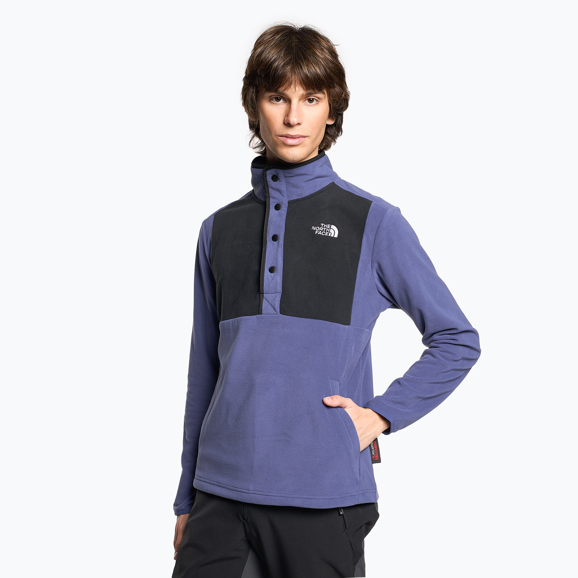 22%-kal olcsóbban.  Férfi fleece pulóver The North Face Homesafe Snap Neck Fleece pulóver barlang kék/fekete. Méret: S