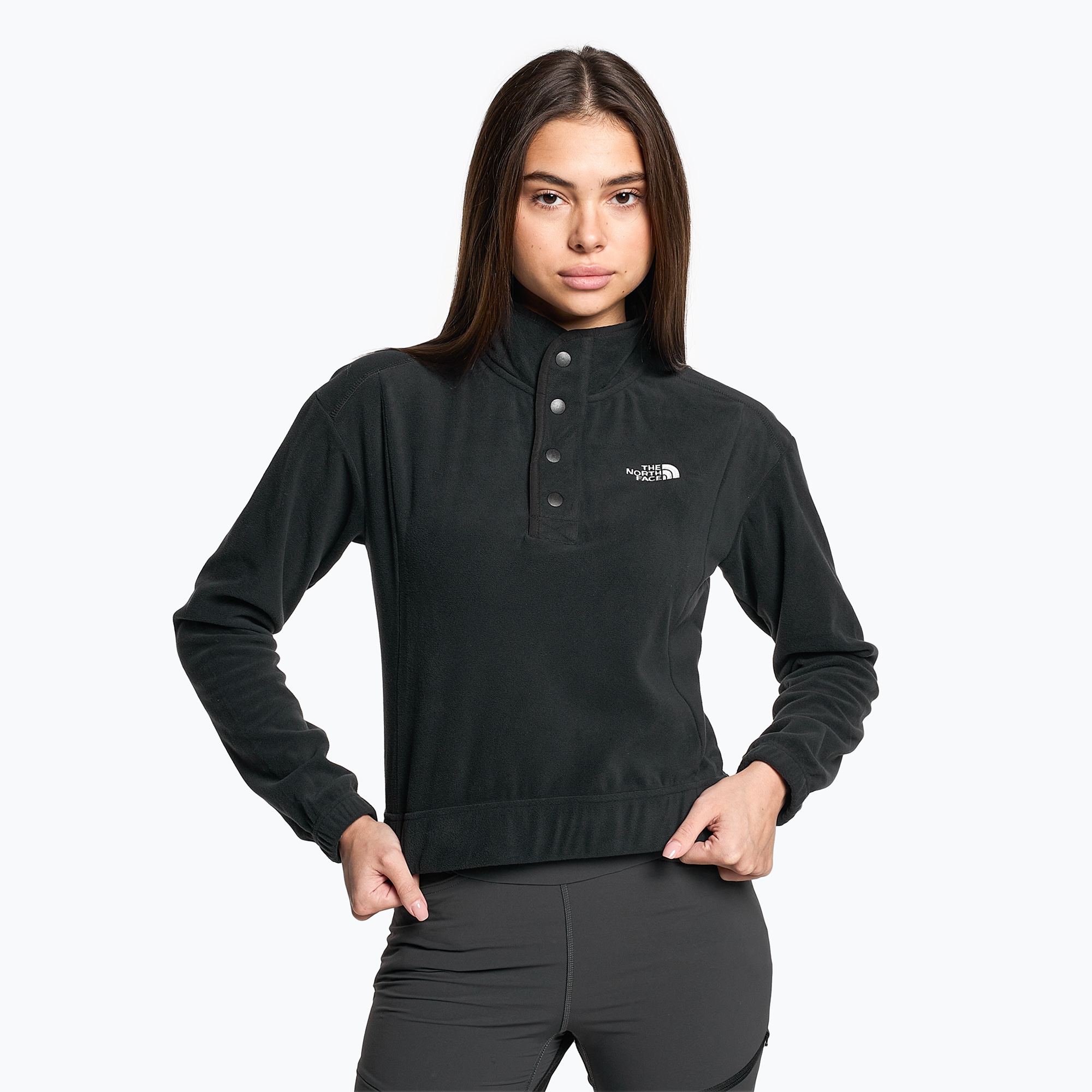 28%-kal olcsóbban.  Női fleece pulóver The North Face Homesafe Snap Neck Fleece pulóver fekete/fekete. Méret: L