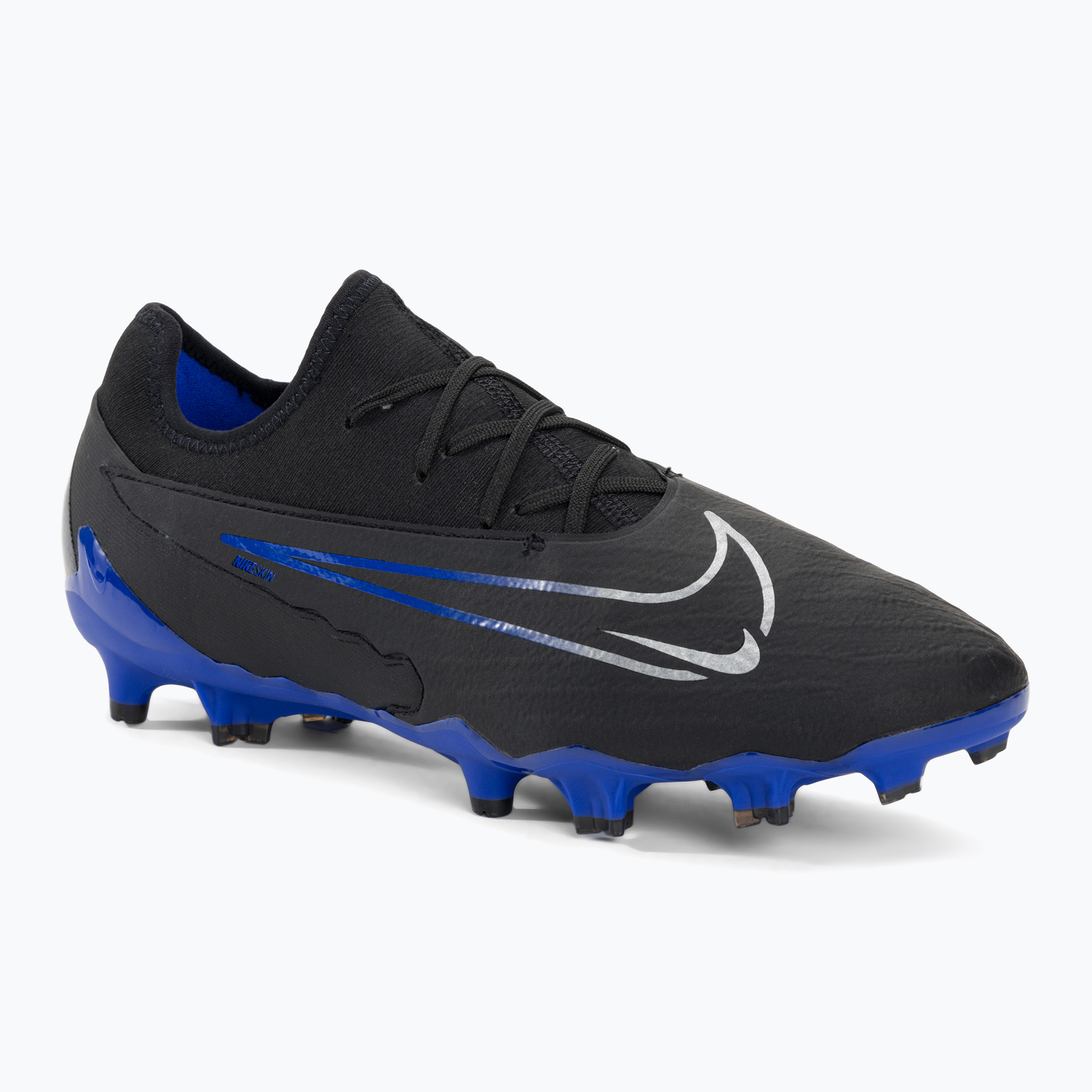 11%-kal olcsóbban.  Focicipő Nike Phantom GX Pro FG black/chrome/hyper royal. Méret: 44.5 EU