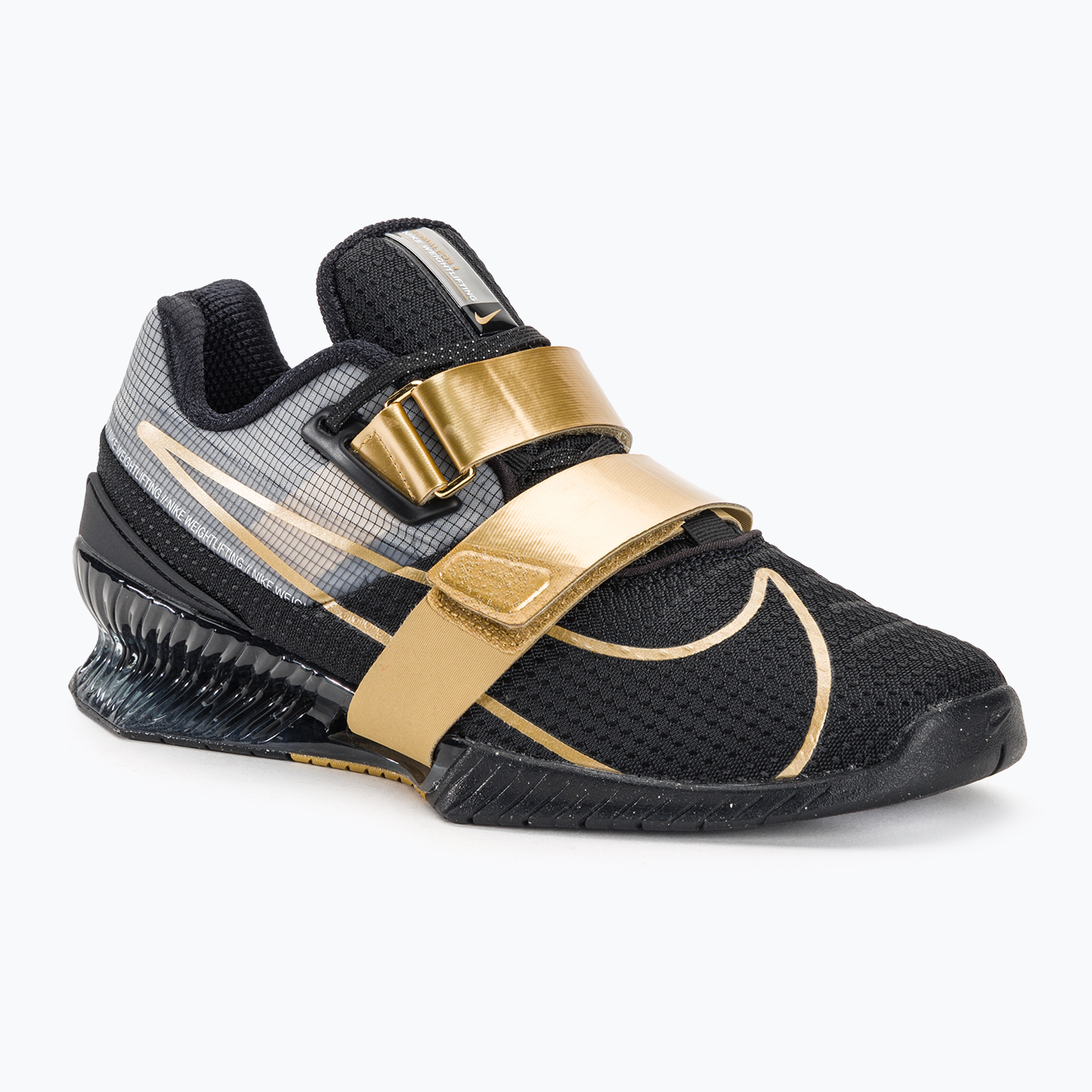 15%-kal olcsóbban.  Nike Romaleos 4 fekete/metál arany fehér súlyemelő cipő. Méret: 42 EU