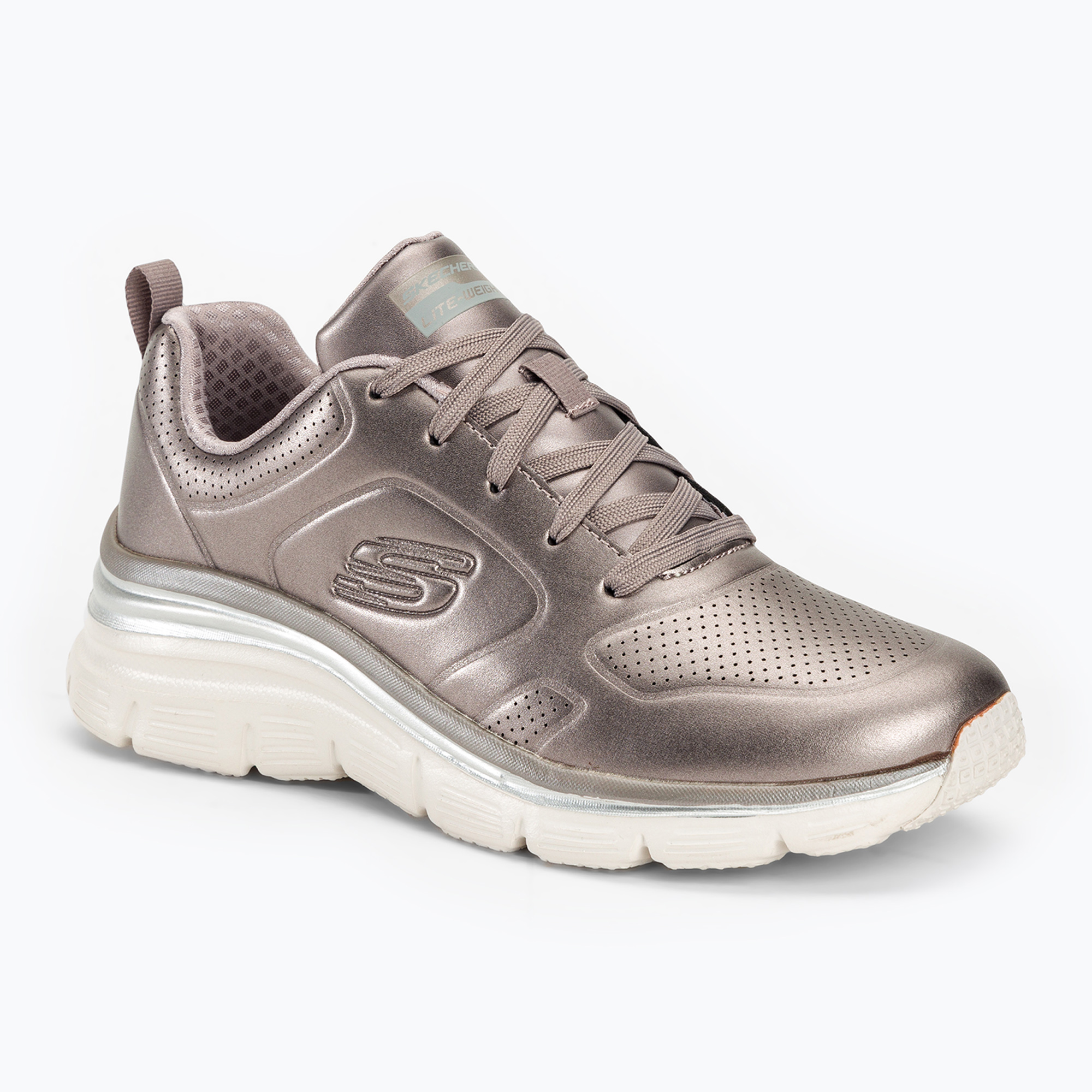 15%-kal olcsóbban.  női cipő SKECHERS Fashion Fit Glow Up pewter. Méret: 39 EU