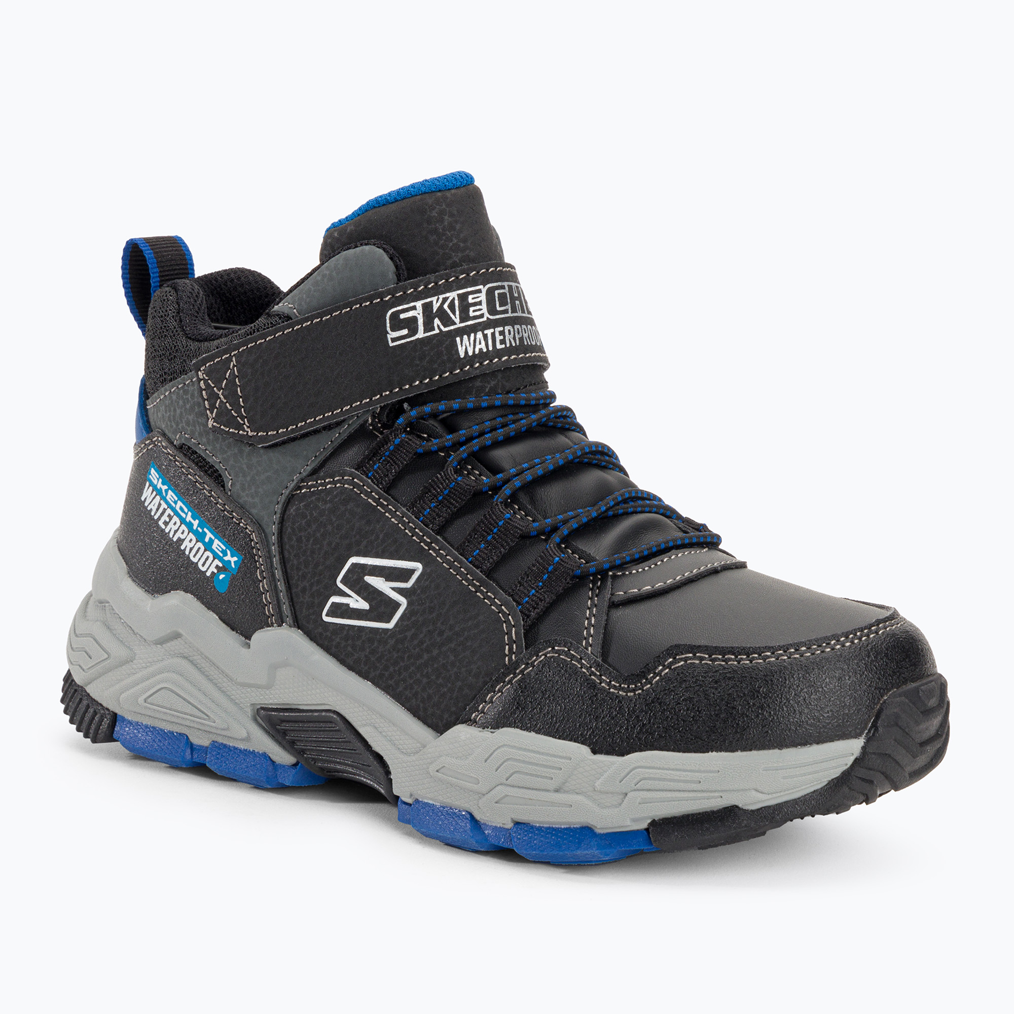 35%-kal olcsóbban.  SKECHERS gyerek túracipő Drollix Venture Rush fekete/royal
