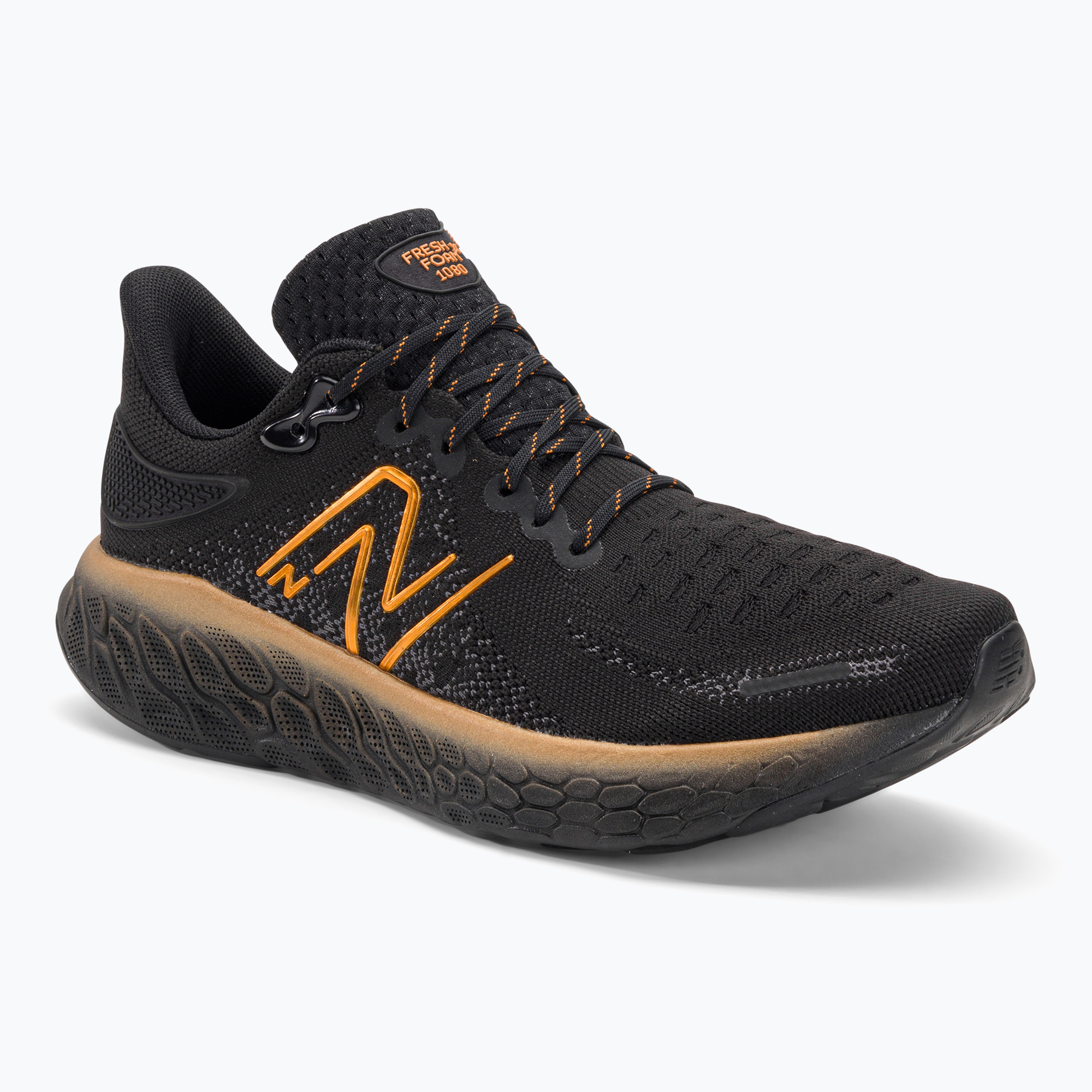 31%-kal olcsóbban.  Férfi New Balance 1080V12 fekete / narancssárga futócipő. Méret: 46.5 EU