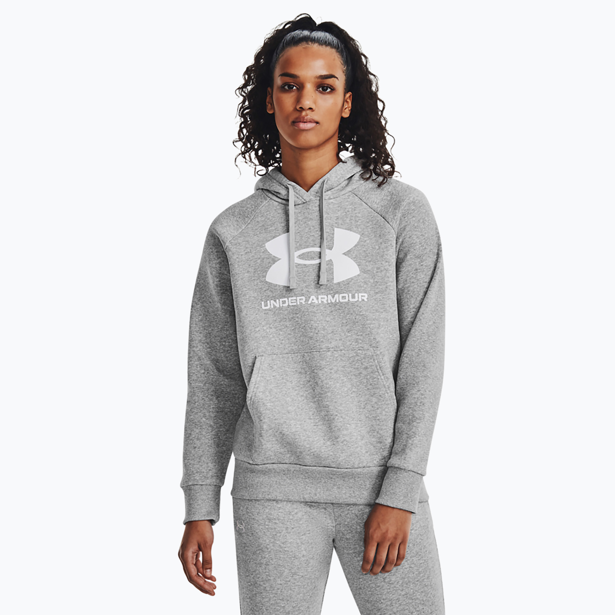 15%-kal olcsóbban.  női pulóver Under Armour Rival Fleece Big Logo Hoody mod gray light heather/white. Méret: L