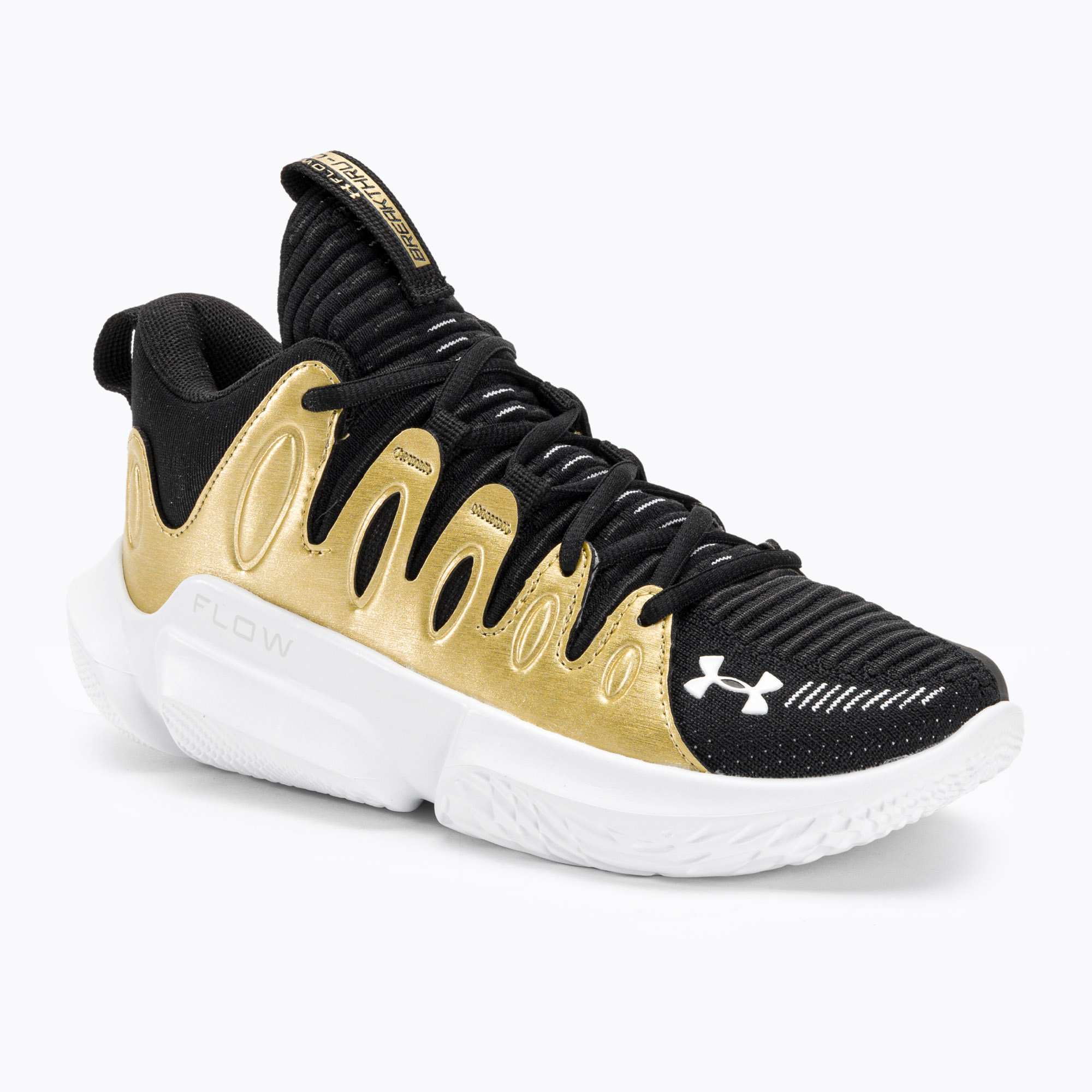 15%-kal olcsóbban.  Under Armour női kosárlabda cipő W Flow Breakthru 4 fekete/metál arany/fehér. Méret: 41 (9.5 US)