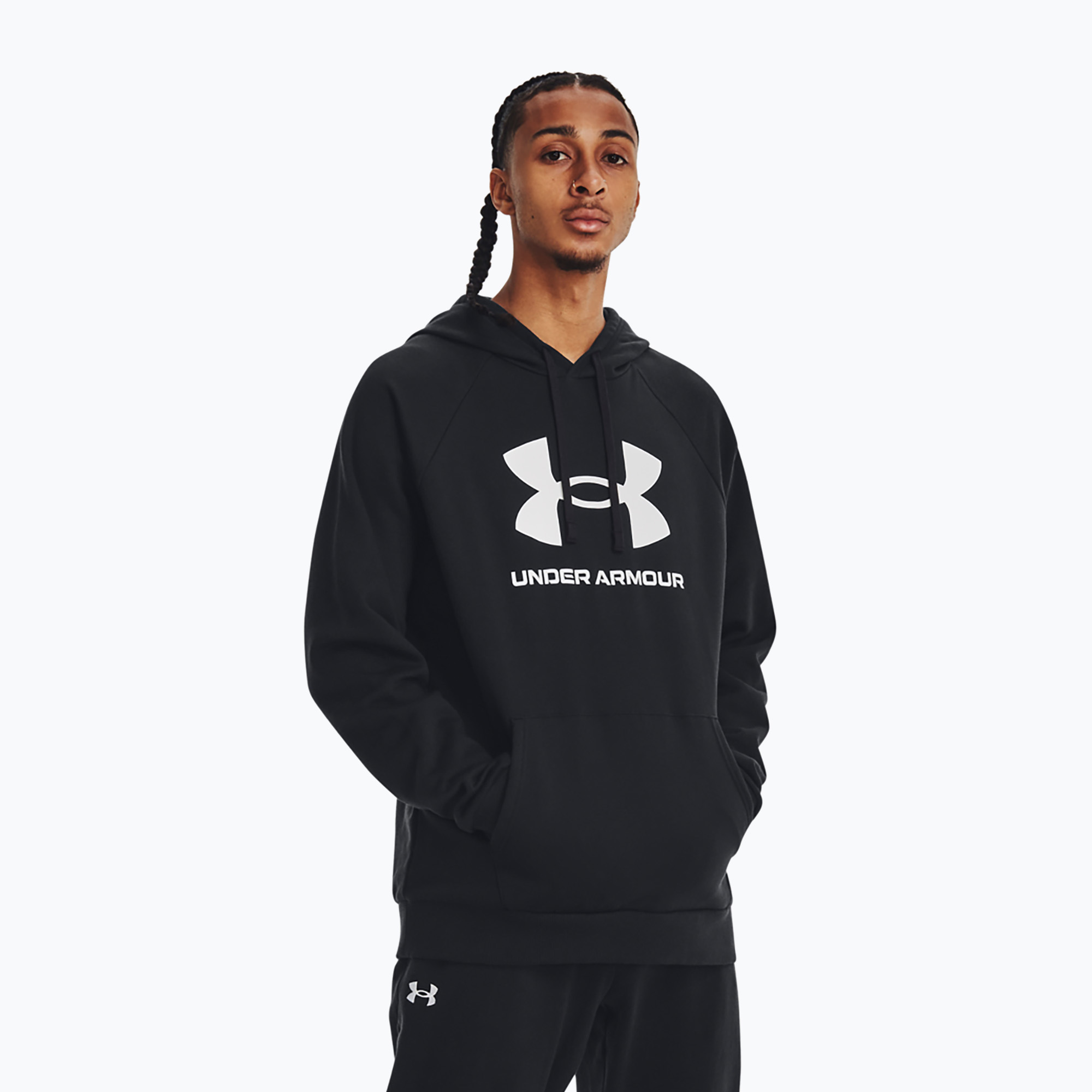 36%-kal olcsóbban.  Férfi Under Armour Rival Fleece Logo HD kapucnis pulóver fekete/fehér. Méret: M