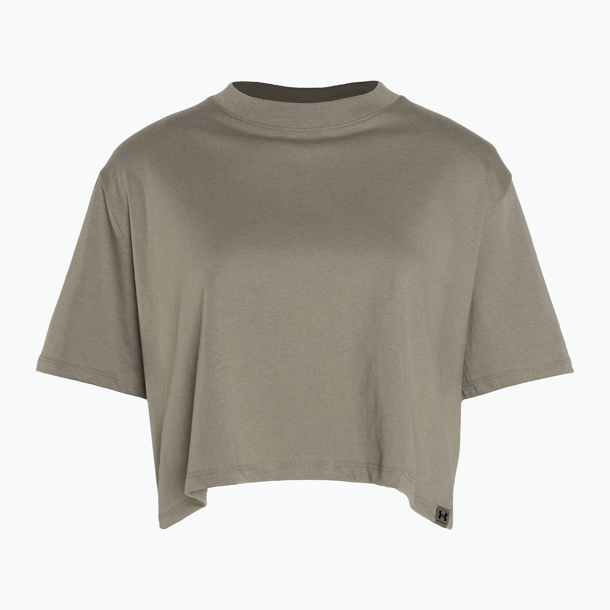 15%-kal olcsóbban.  női edzőpóló Under Armour Campus Boxy Crop taupe dusk/black. Méret: L