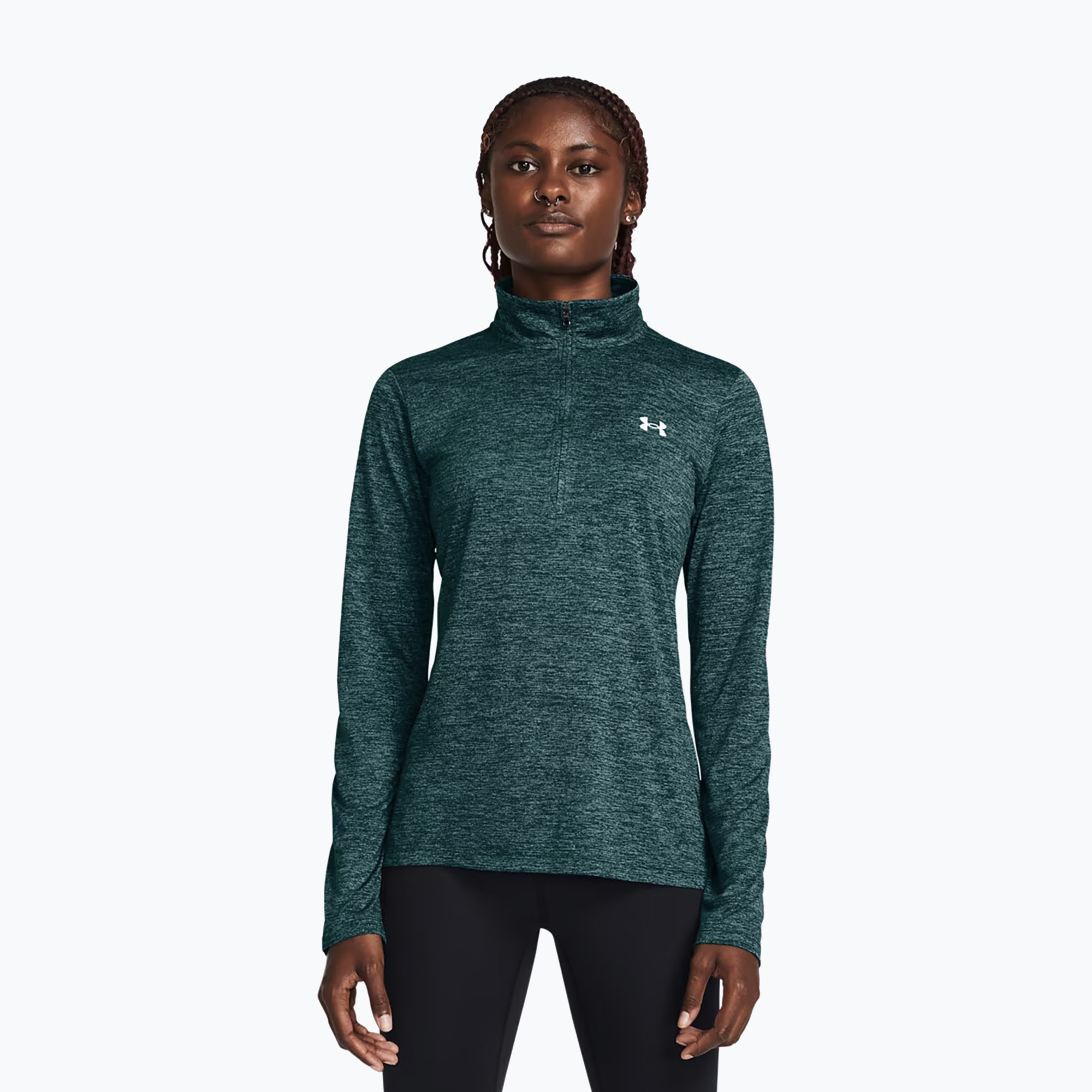 15%-kal olcsóbban.  Női pulóver Under Armour Tech 1/2 Zip-Twist hydro teal/white. Méret: L