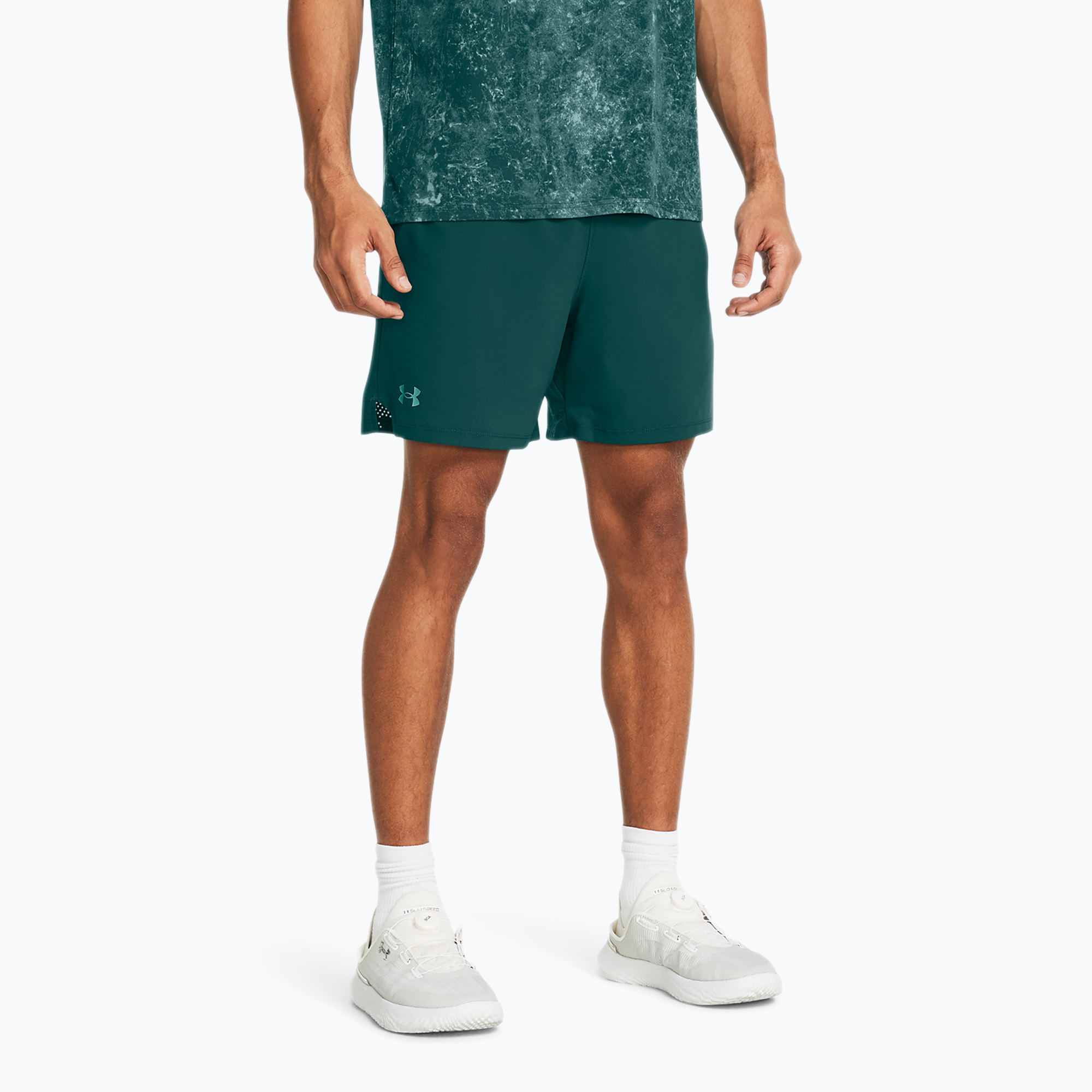 15%-kal olcsóbban.  férfi edzőnadrág Under Armour Ua Vanish Woven 6in hydro teal/radial turquoise. Méret: XL