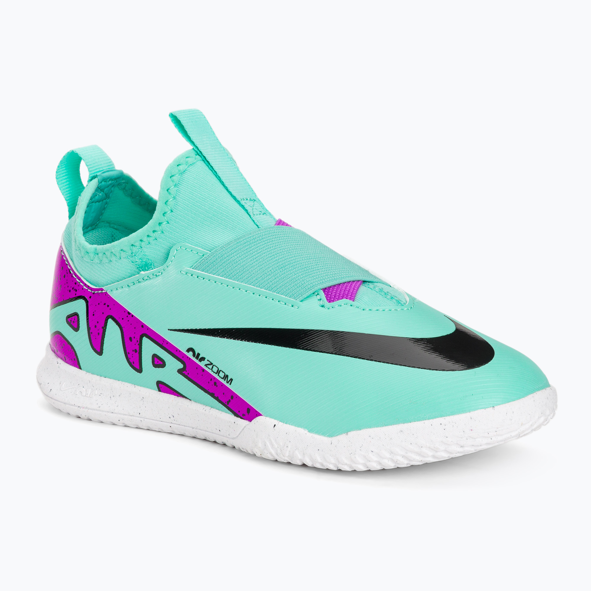 6%-kal olcsóbban.  Gyermek focicipő Nike Jr Zoom Mercurial Vapor 15 Academy IC hyper turquoise/black/ white/fuchsia dream. Méret: 35.5 (3.5 US)