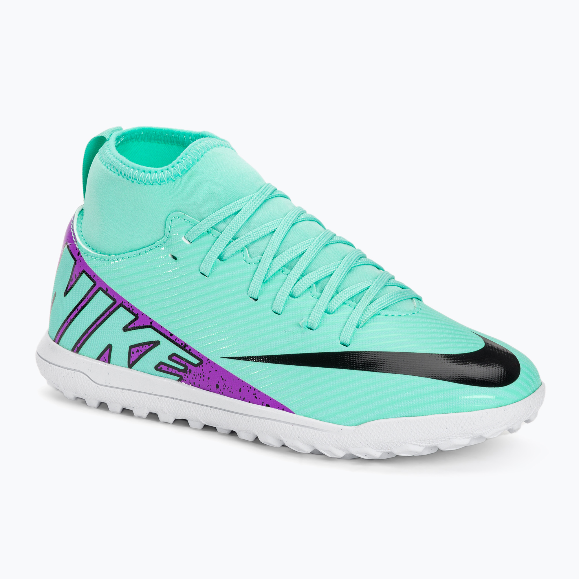 12%-kal olcsóbban.  Gyermek focicipő Nike Jr Mercurial Superfly 9 Club TF hyper turquoise/black/ white/fuchsia dream. Méret: 38 (5.5 US)