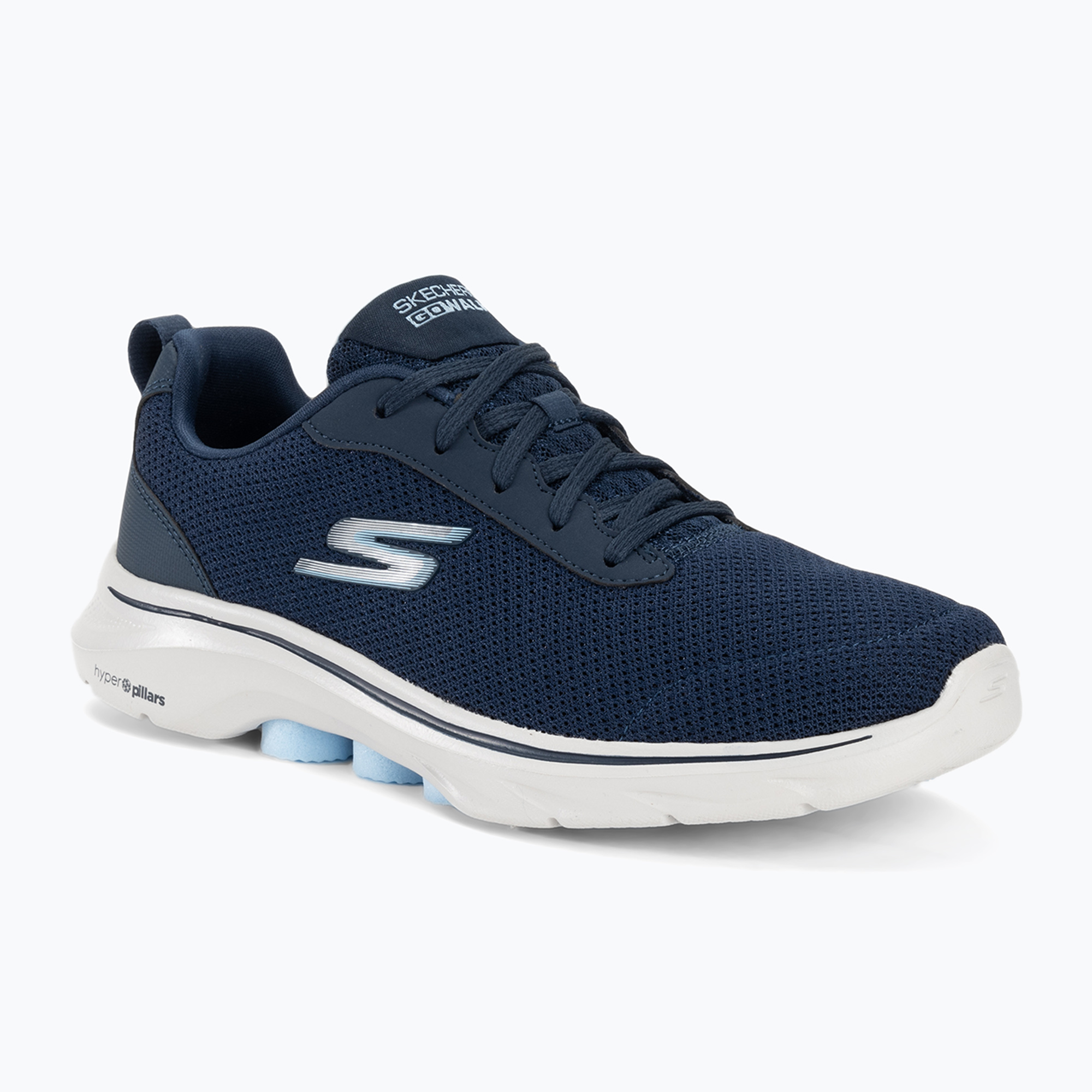15%-kal olcsóbban.  Női SKECHERS Go Walk 7 Clear Path navy/fehér/világoskék cipő. Méret: 37.5 EU