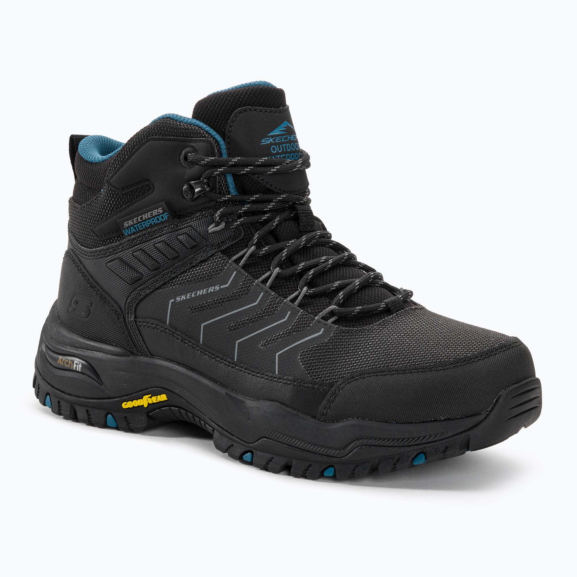 29%-kal olcsóbban.  SKECHERS Arch Fit Dawson Raveno fekete férfi trekking cipő