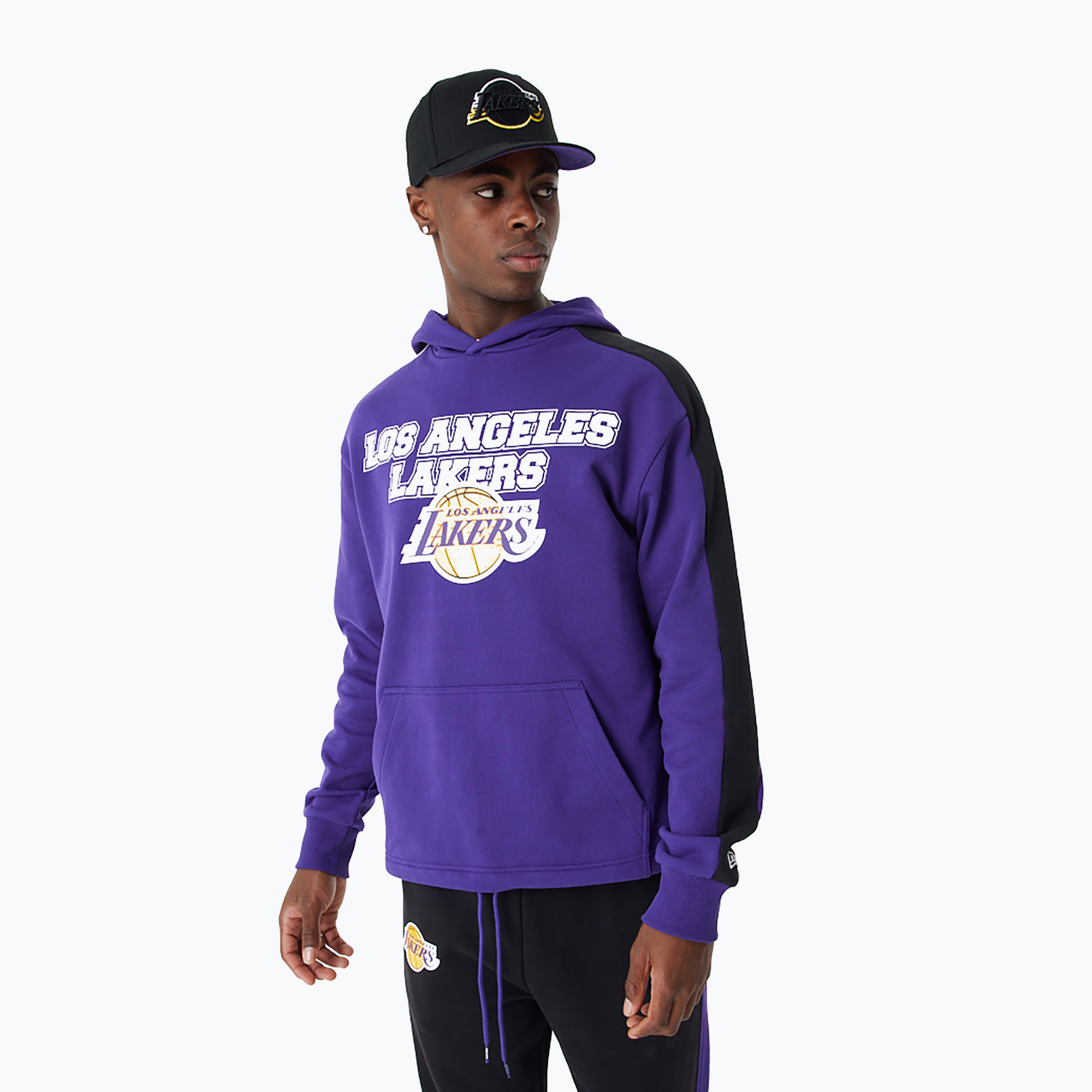 16%-kal olcsóbban.  Férfi New Era NBA NBA Large Graphic OS Hoody Los Angeles Lakers pulóver lila