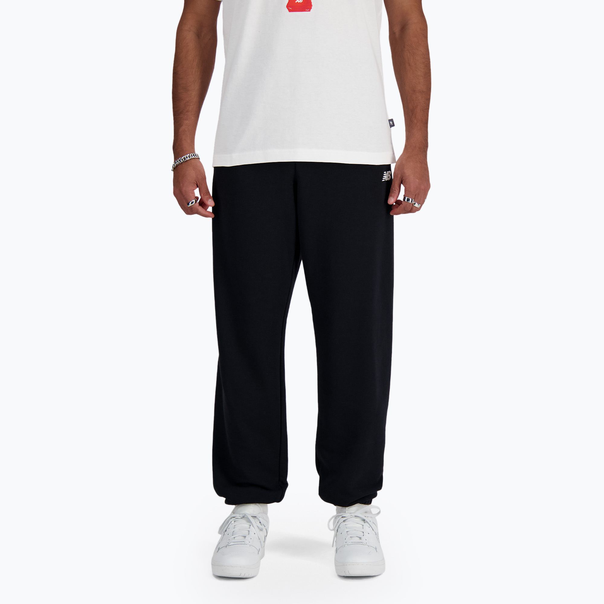 15%-kal olcsóbban.  férfi nadrág New Balance French Terry Jogger black