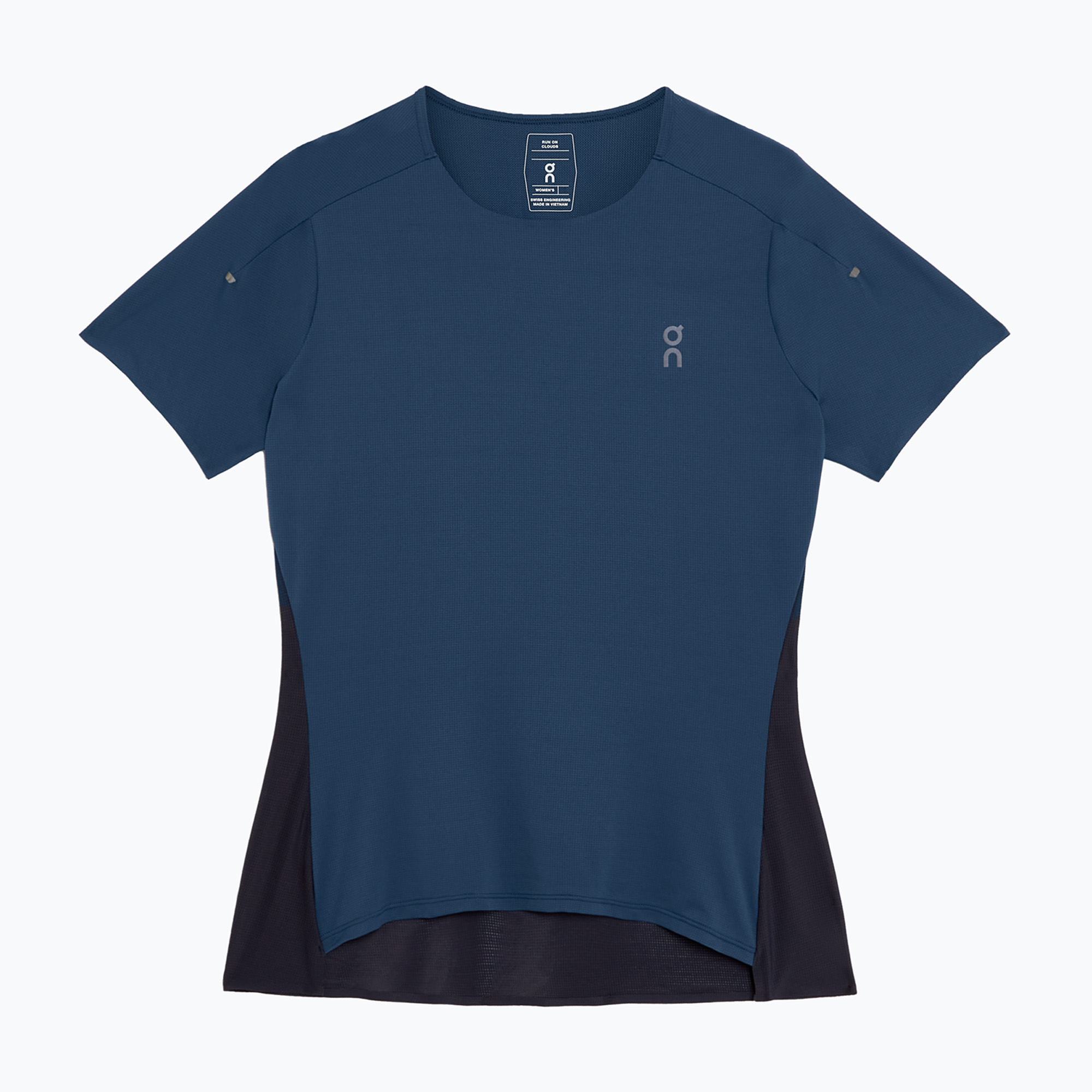Női futópóló On Running Performance-T denim/navy
