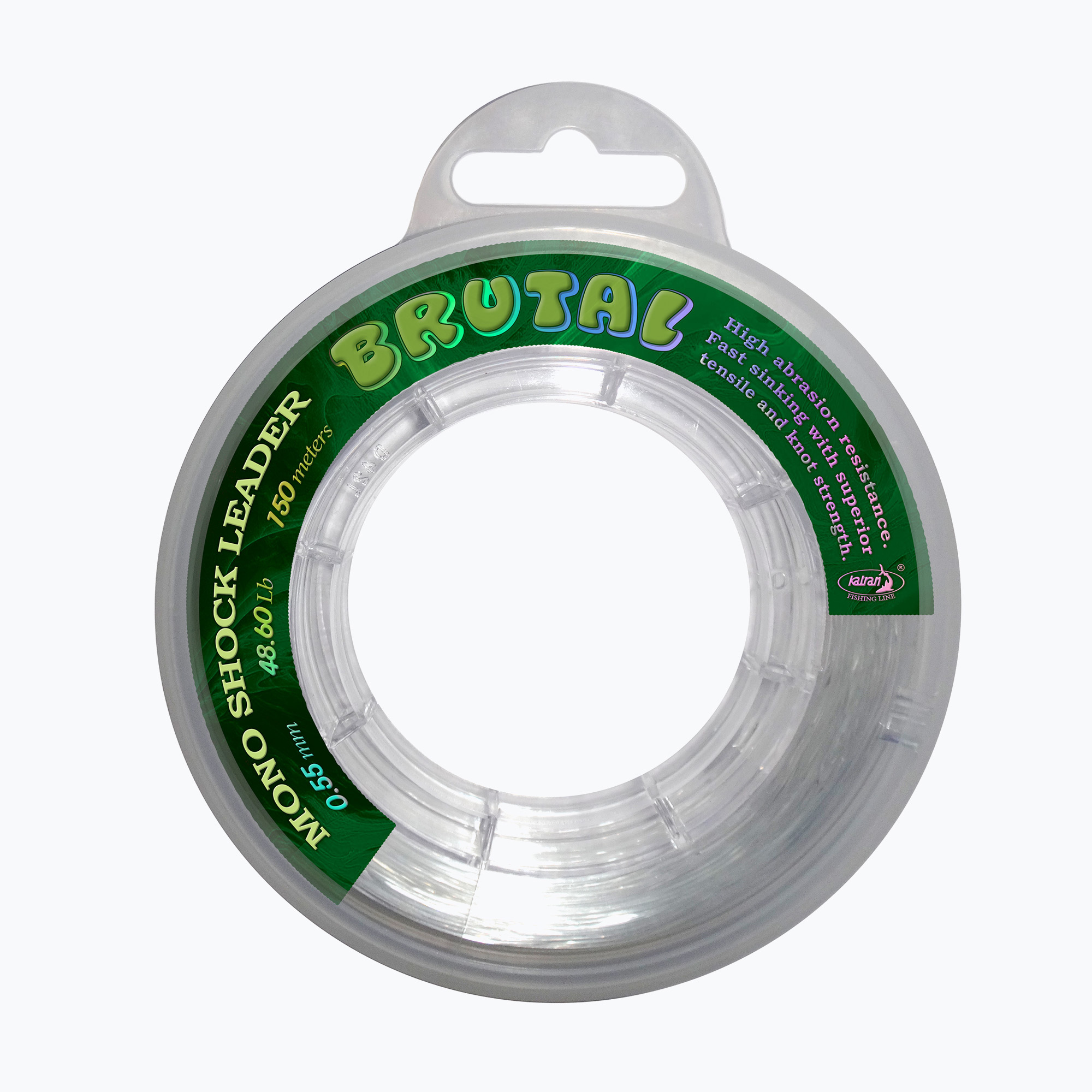 Monofil horgászzsinór Katran Shock Mono Line Brutális átlátszó. Méret: 0.67 mm / 100 m